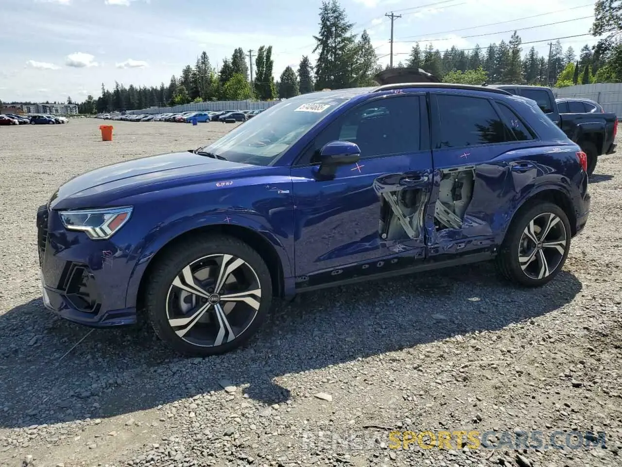 1 fotografías del automóvil dañado WA1EECF34P1117590 AUDI Q3 2023