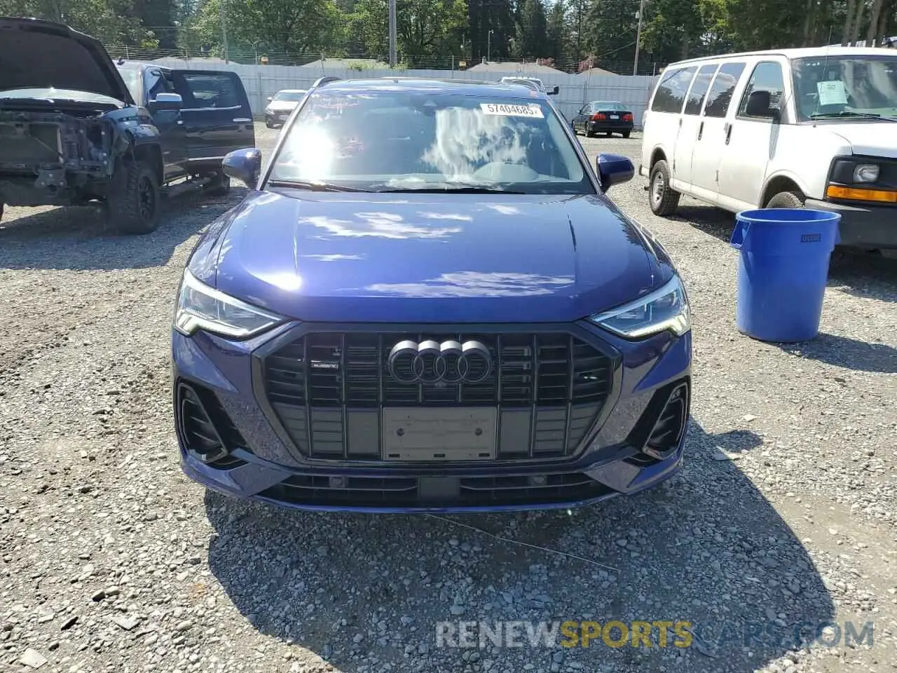 5 fotografías del automóvil dañado WA1EECF34P1117590 AUDI Q3 2023
