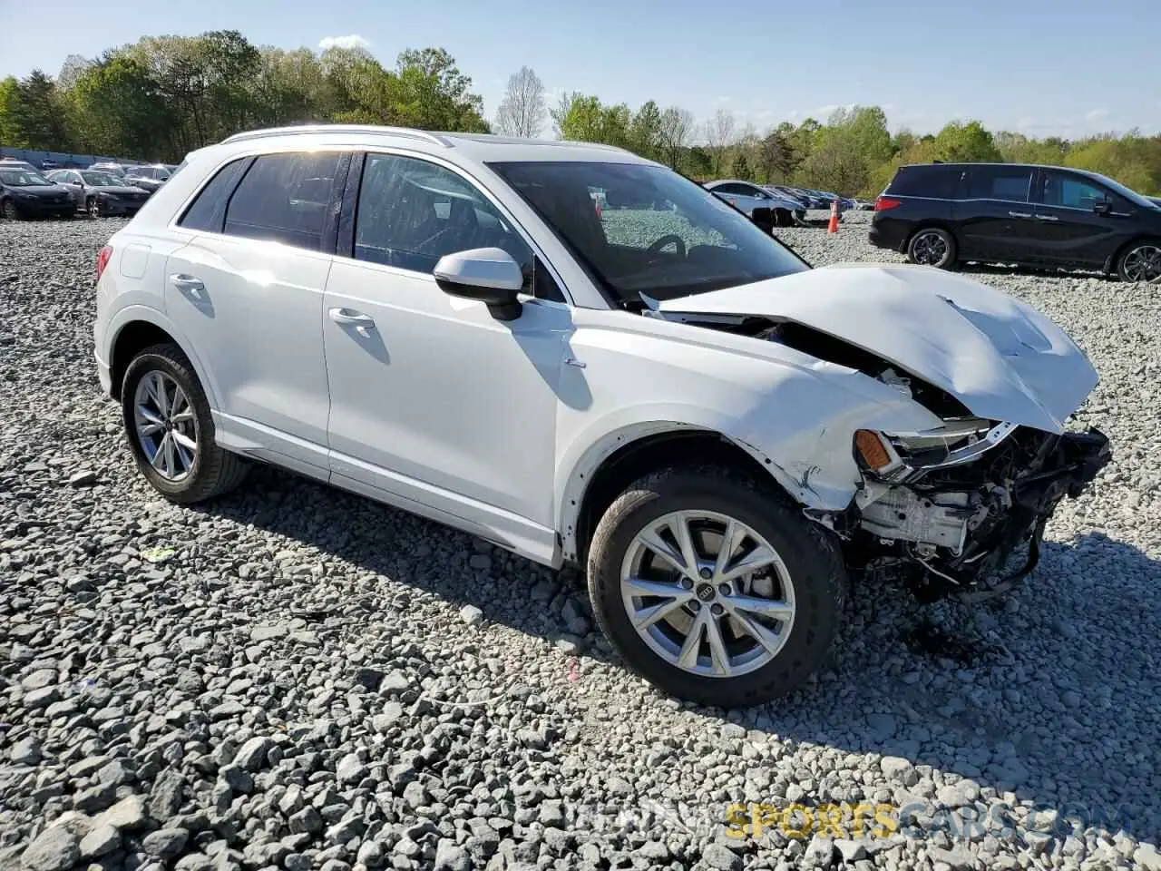 4 fotografías del automóvil dañado WA1EECF36P1089887 AUDI Q3 2023