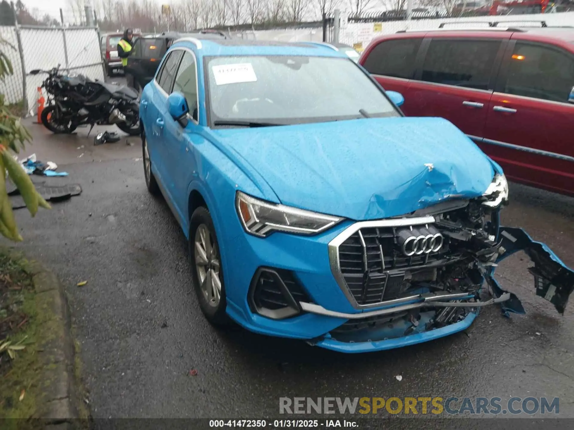 1 fotografías del automóvil dañado WA1EECF39P1021860 AUDI Q3 2023
