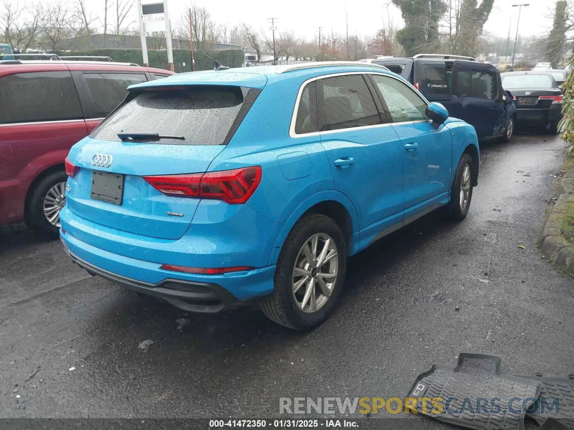 4 fotografías del automóvil dañado WA1EECF39P1021860 AUDI Q3 2023