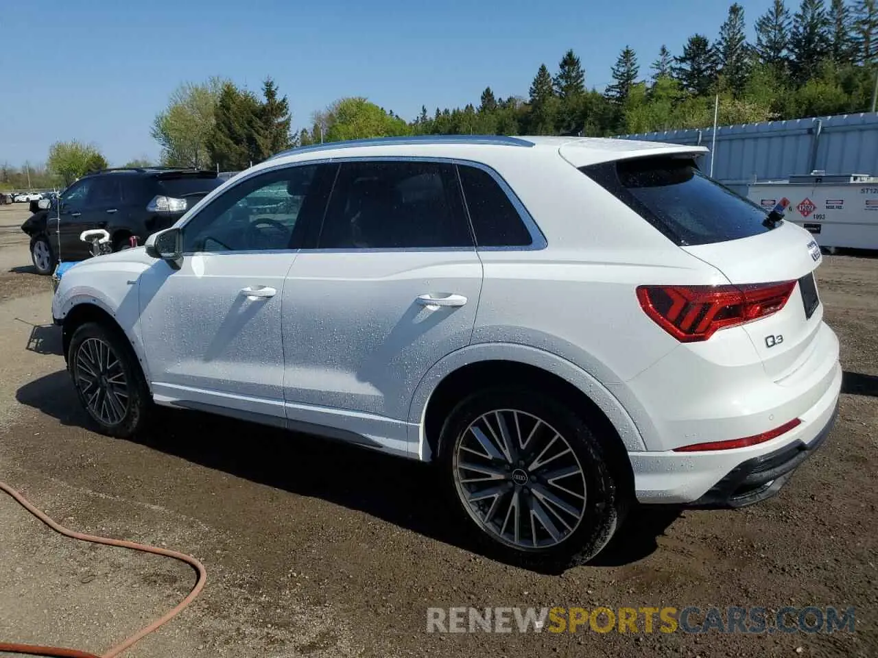 2 fotografías del automóvil dañado WA1FECF38P1104863 AUDI Q3 2023