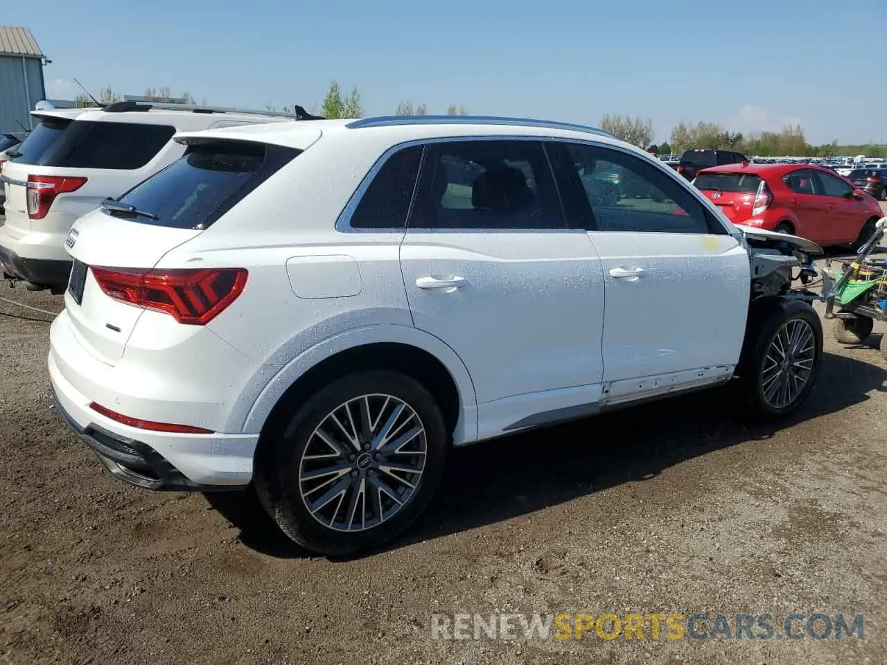 3 fotografías del automóvil dañado WA1FECF38P1104863 AUDI Q3 2023