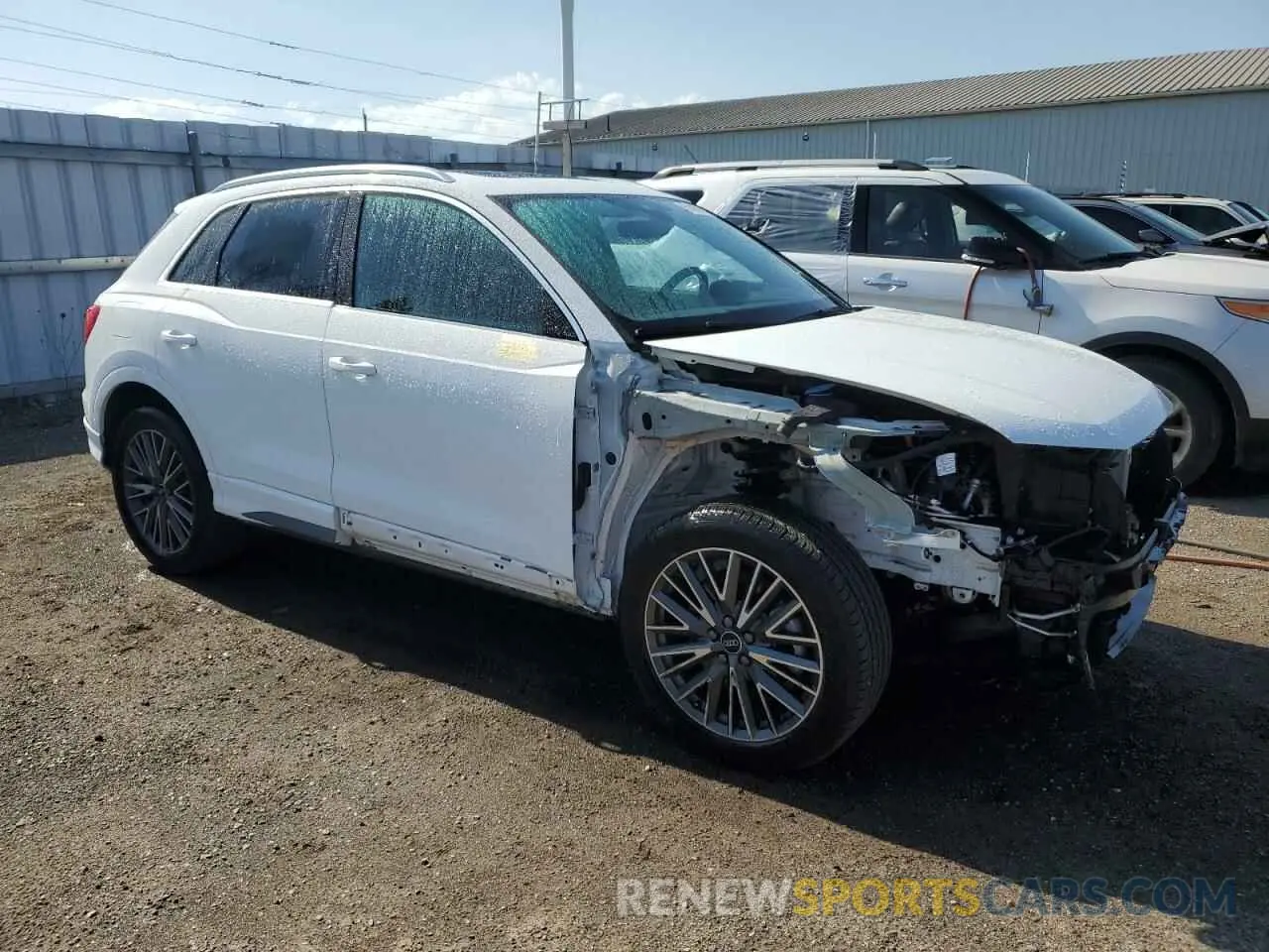 4 fotografías del automóvil dañado WA1FECF38P1104863 AUDI Q3 2023