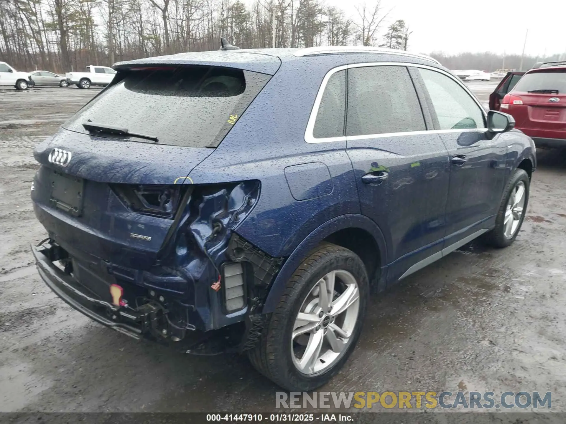4 fotografías del automóvil dañado WA1DECF31R1114404 AUDI Q3 2024