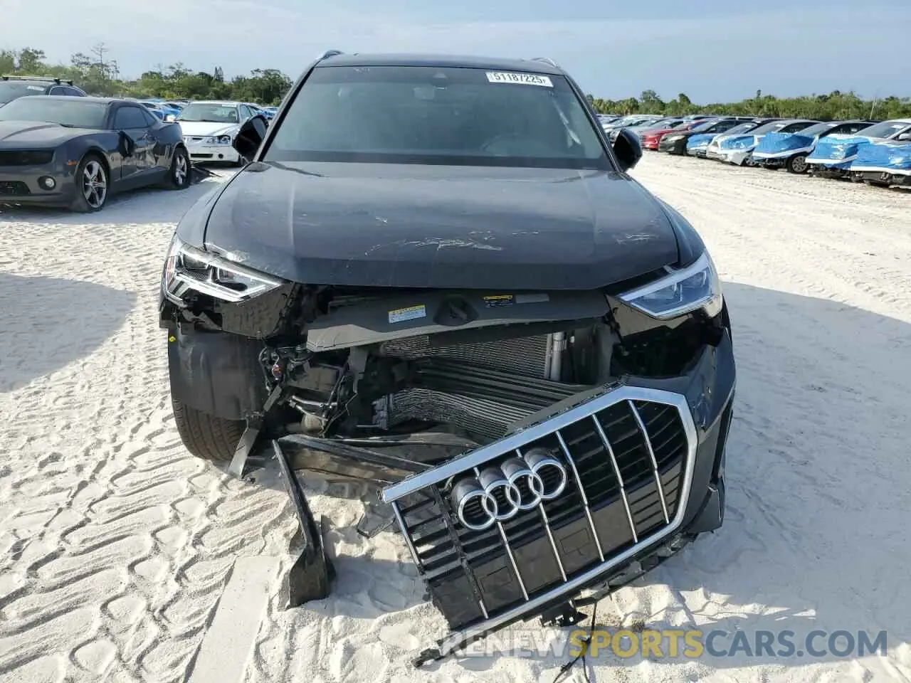 5 fotografías del automóvil dañado WA1DECF32R1023321 AUDI Q3 2024