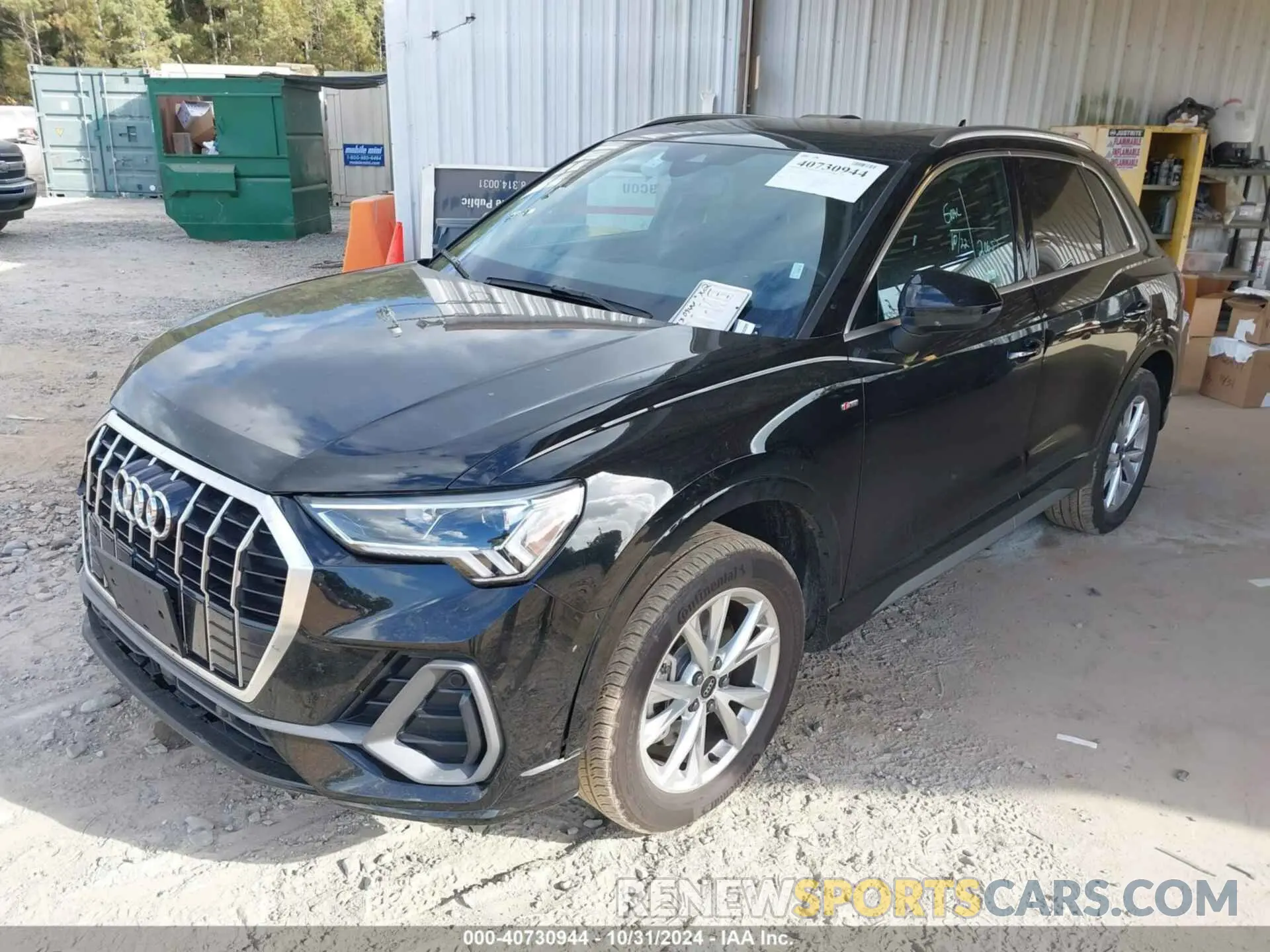 2 fotografías del automóvil dañado WA1DECF33R1047479 AUDI Q3 2024