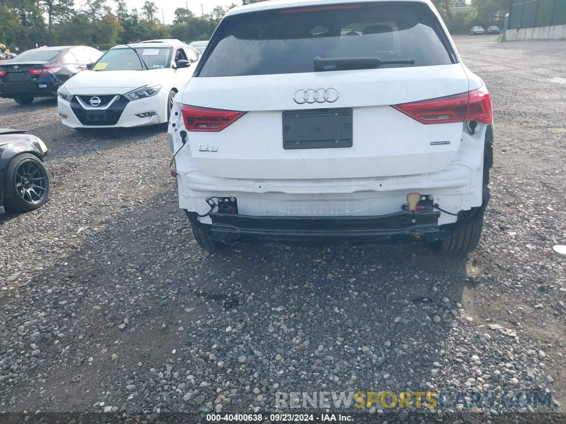 17 fotografías del automóvil dañado WA1DECF36R1038890 AUDI Q3 2024