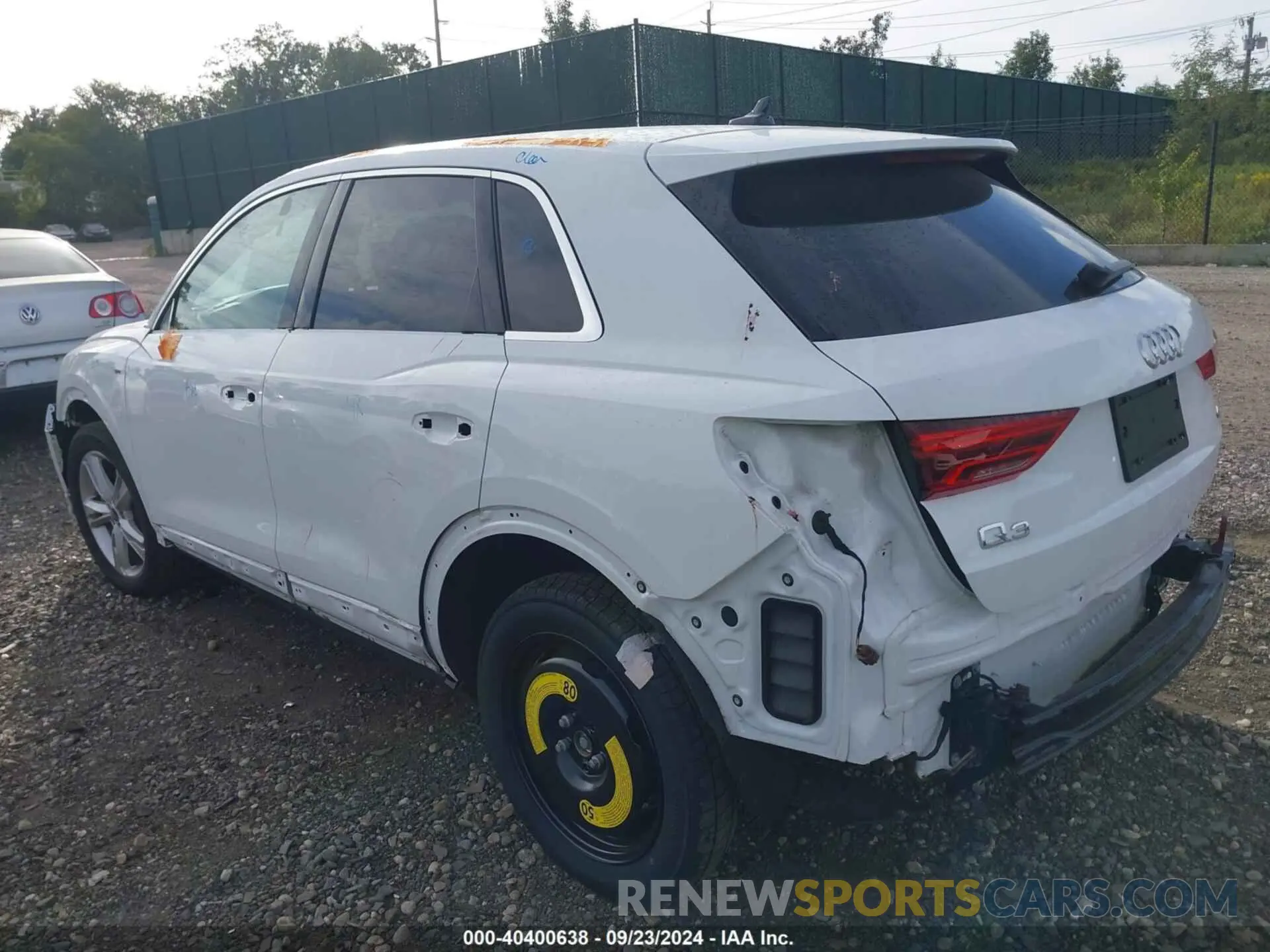 3 fotografías del automóvil dañado WA1DECF36R1038890 AUDI Q3 2024
