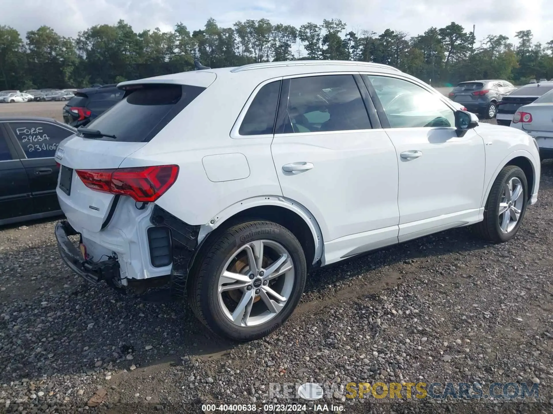 4 fotografías del automóvil dañado WA1DECF36R1038890 AUDI Q3 2024