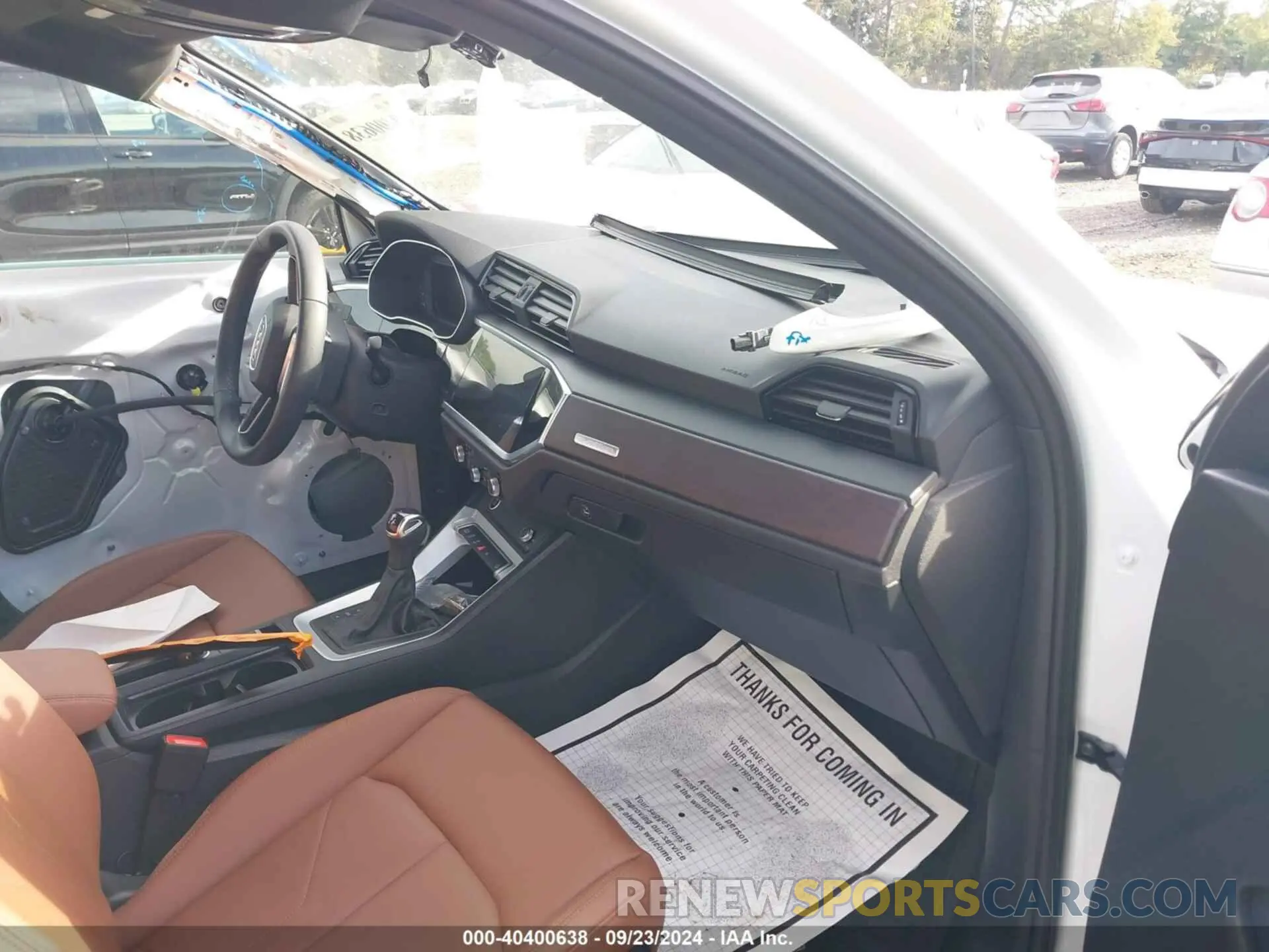 5 fotografías del automóvil dañado WA1DECF36R1038890 AUDI Q3 2024