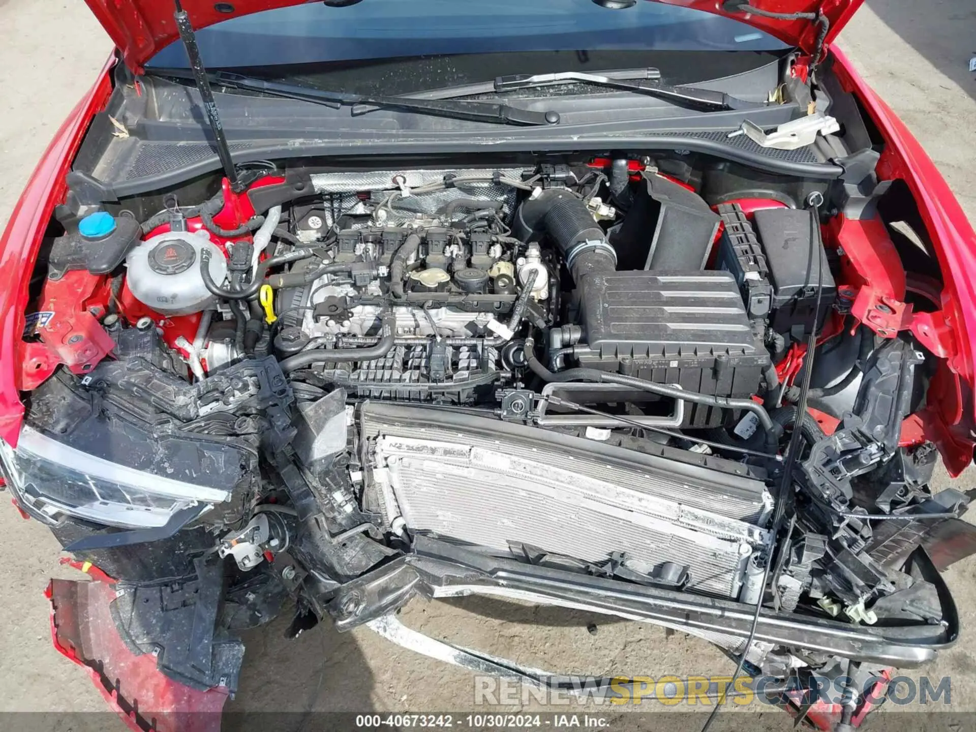 10 fotografías del automóvil dañado WA1DECF3XR1091446 AUDI Q3 2024
