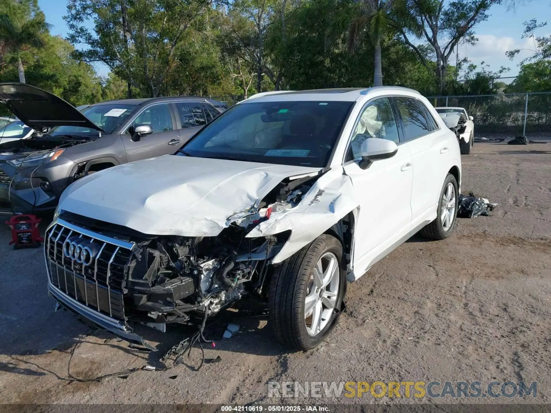 6 fotografías del automóvil dañado WA1EECF36R1152747 AUDI Q3 2024
