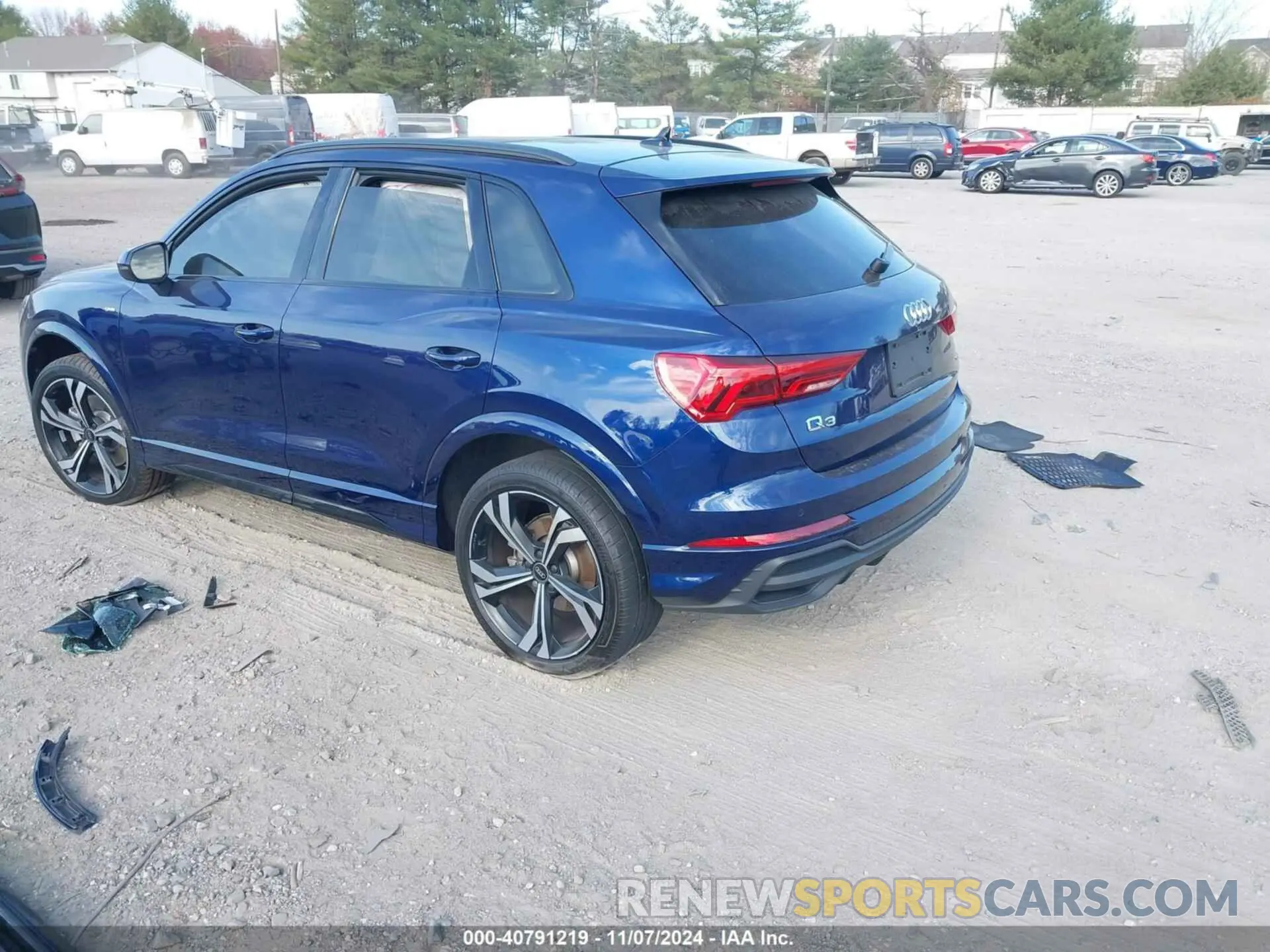 3 fotografías del automóvil dañado WA1EECF39R1107267 AUDI Q3 2024