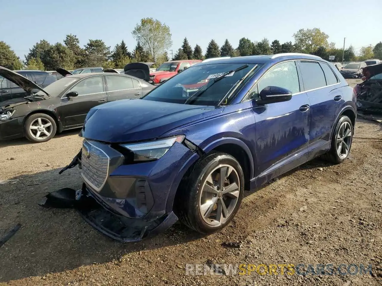 1 fotografías del automóvil dañado WA1H2BFZ2NP042449 AUDI Q4 E-TRON 2022