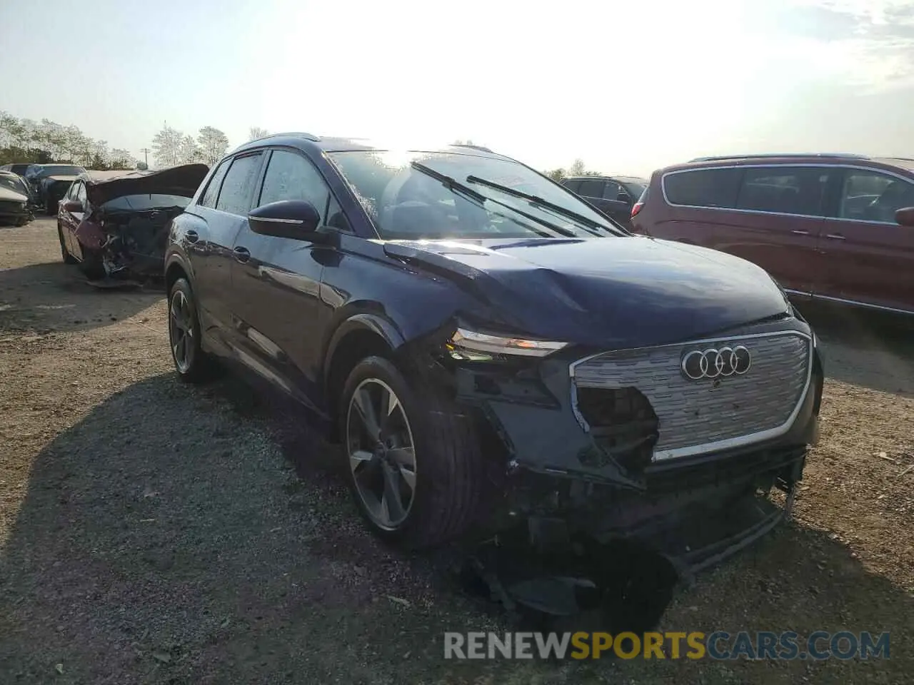 4 fotografías del automóvil dañado WA1H2BFZ2NP042449 AUDI Q4 E-TRON 2022