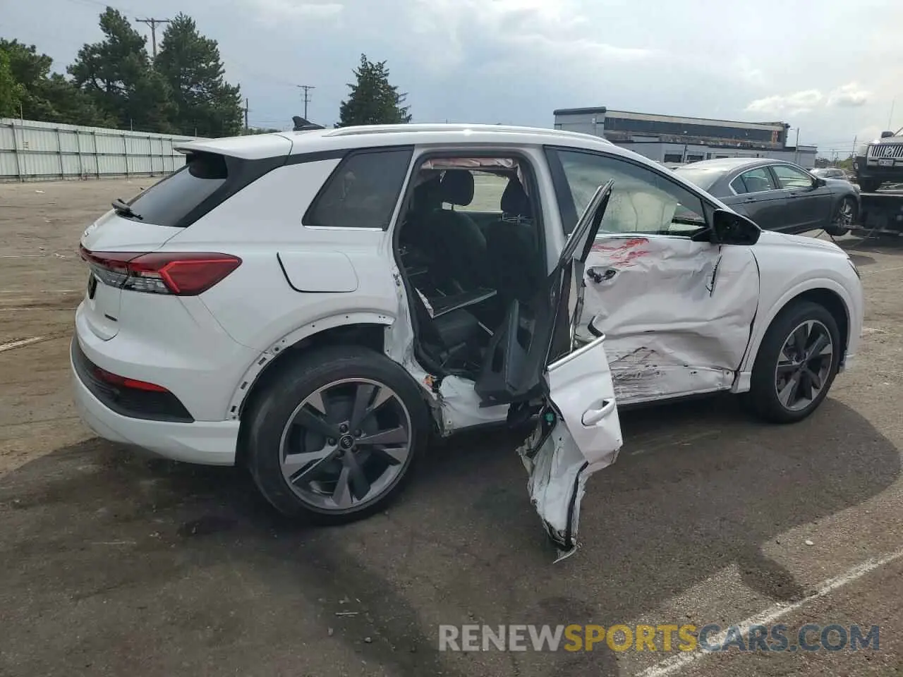 3 fotografías del automóvil dañado WA1H2BFZ8NP042620 AUDI Q4 E-TRON 2022