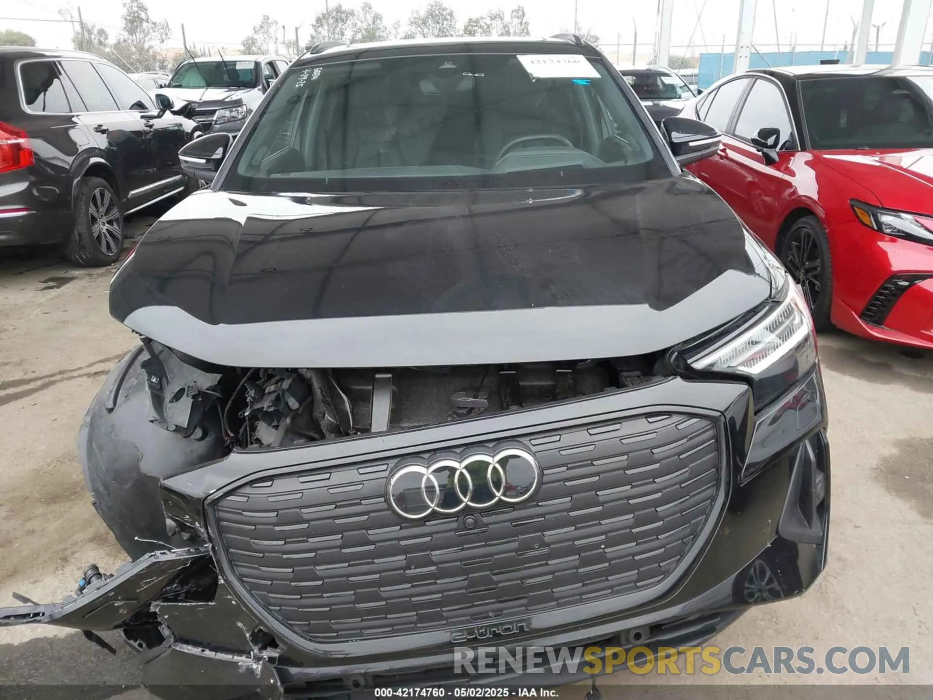 13 fotografías del automóvil dañado WA1M2BFZ8NP054541 AUDI Q4 E-TRON 2022