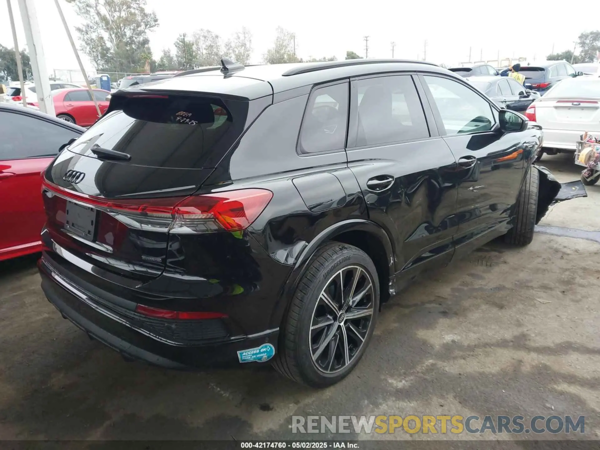 4 fotografías del automóvil dañado WA1M2BFZ8NP054541 AUDI Q4 E-TRON 2022
