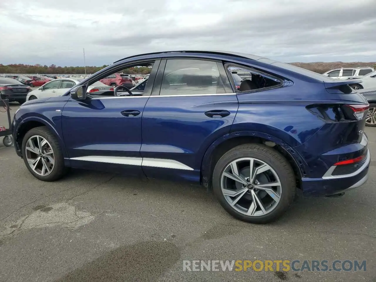 2 fotografías del automóvil dañado WA122BFZ8PP055473 AUDI Q4 E-TRON 2023