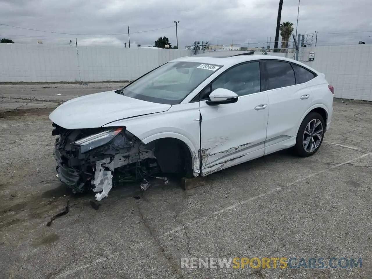 1 fotografías del automóvil dañado WA142BFZXPP076866 AUDI Q4 E-TRON 2023