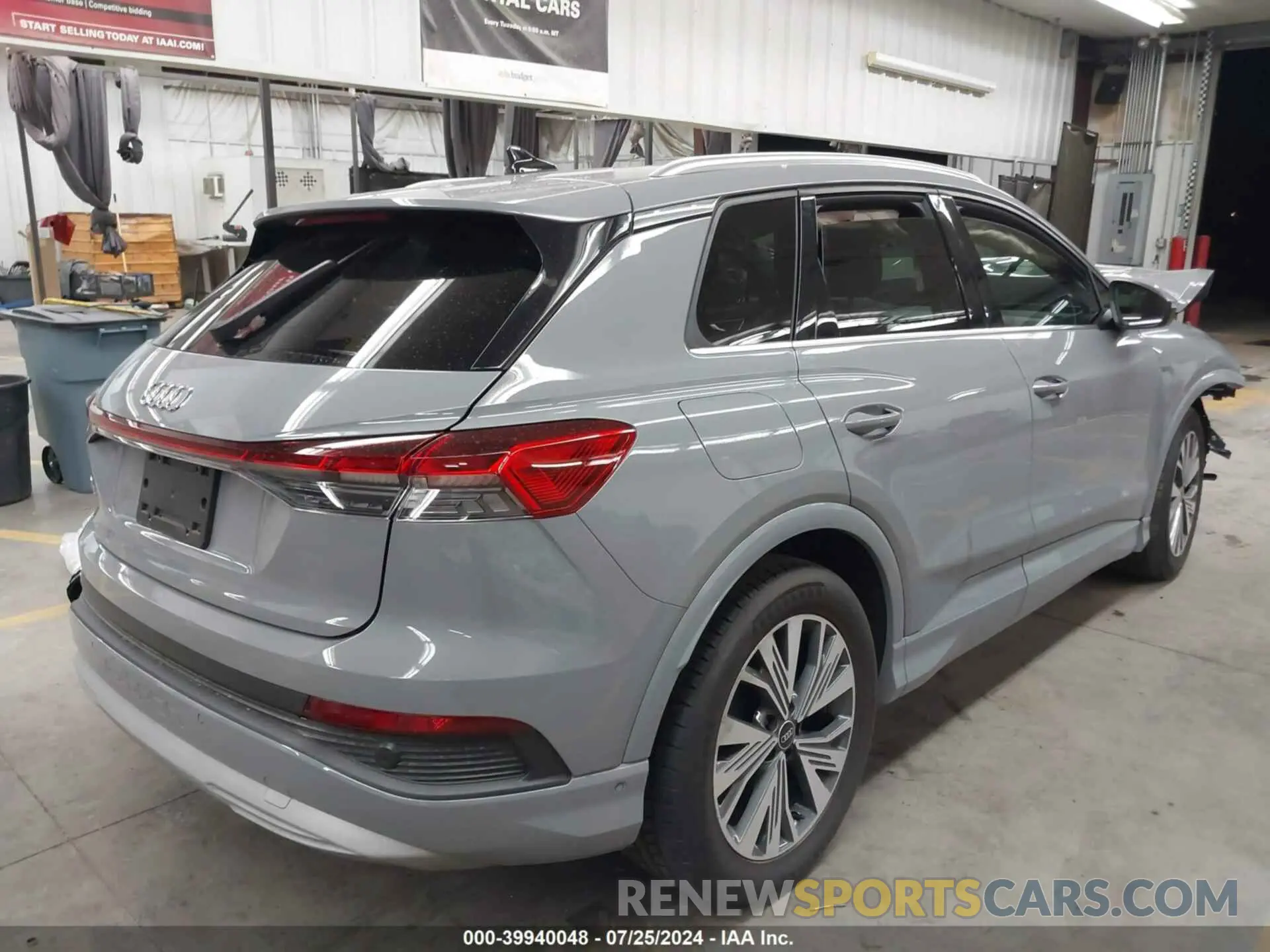 4 fotografías del automóvil dañado WA1BCBFZ1PP016866 AUDI Q4 E-TRON 2023
