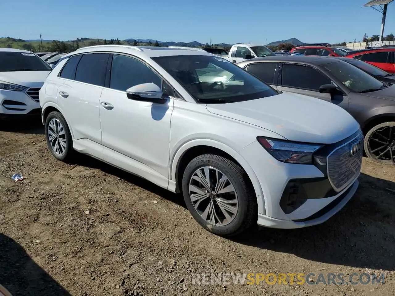 4 fotografías del automóvil dañado WA1BCBFZ5PP019317 AUDI Q4 E-TRON 2023