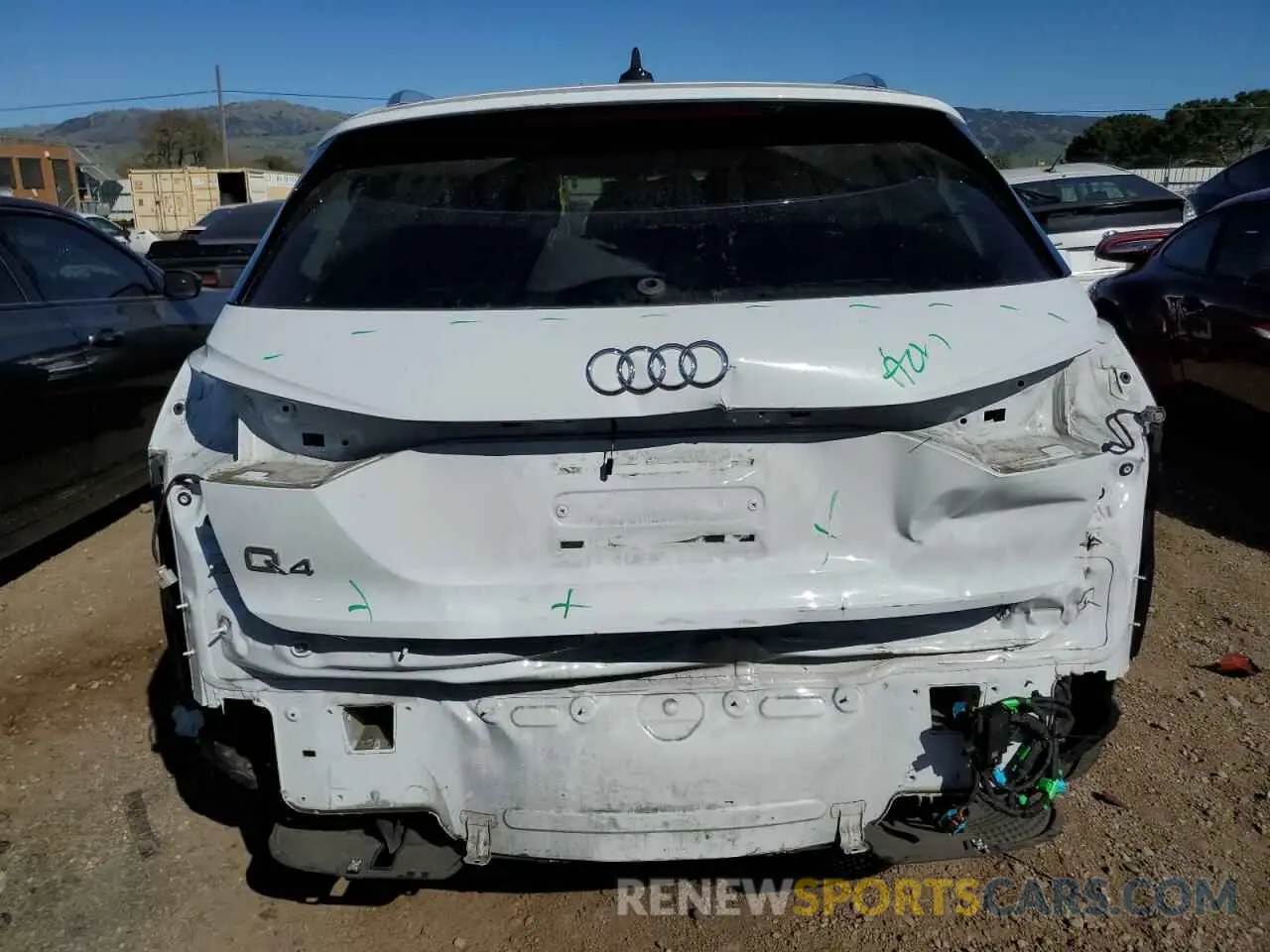 6 fotografías del automóvil dañado WA1BCBFZ5PP019317 AUDI Q4 E-TRON 2023