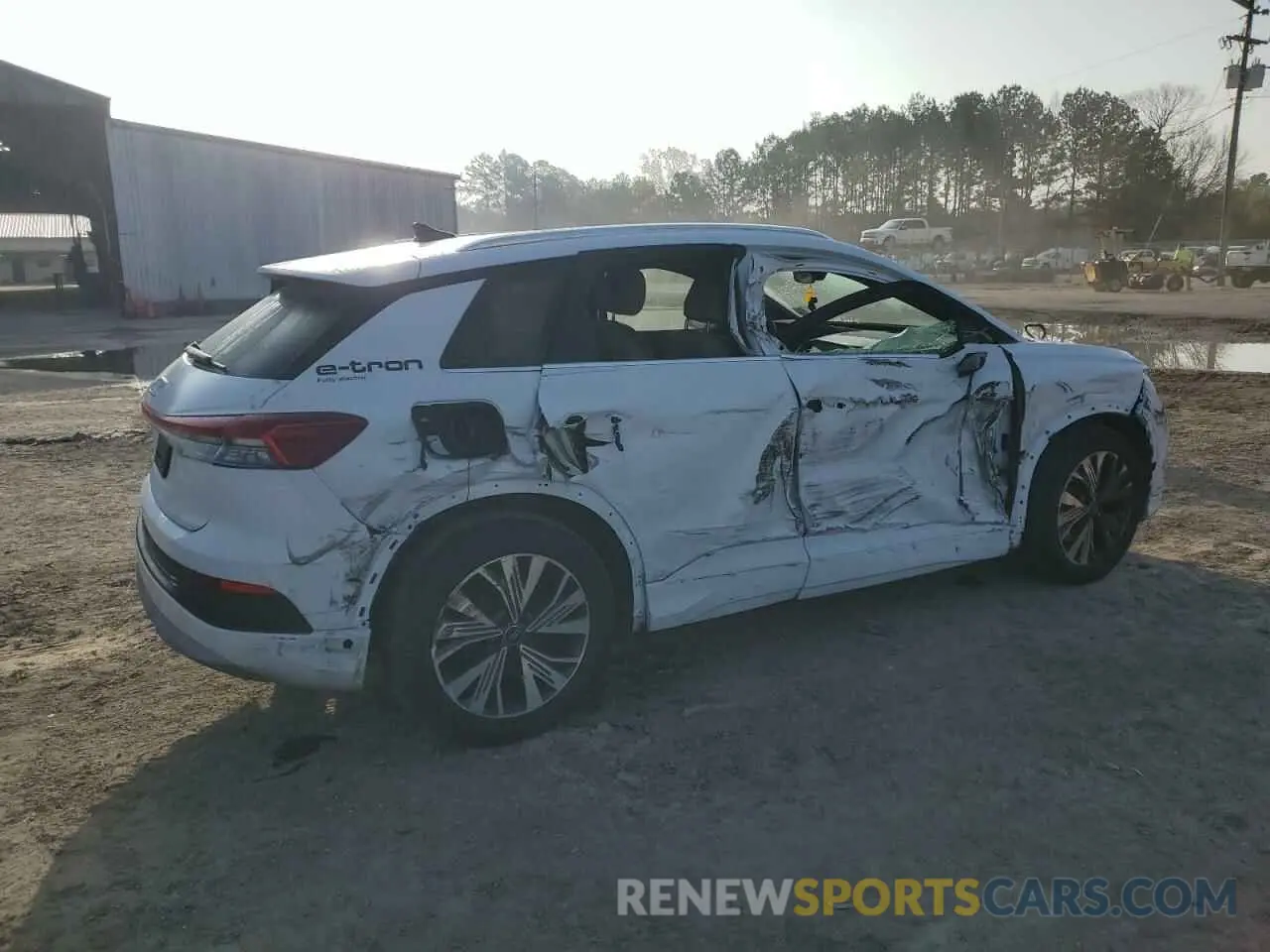 3 fotografías del automóvil dañado WA1BCBFZ7PP063996 AUDI Q4 E-TRON 2023