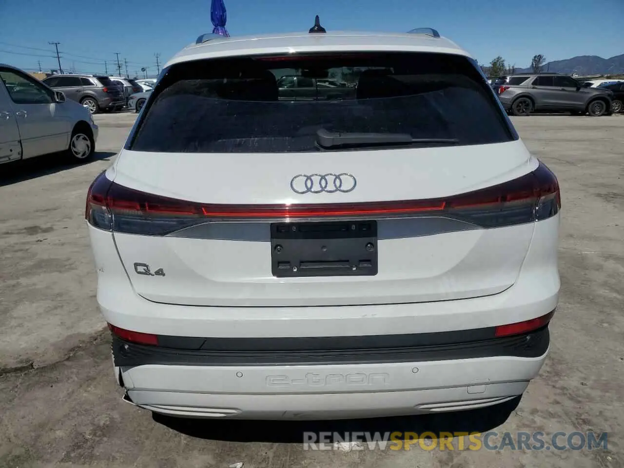 6 fotografías del automóvil dañado WA1BCBFZ9PP019711 AUDI Q4 E-TRON 2023