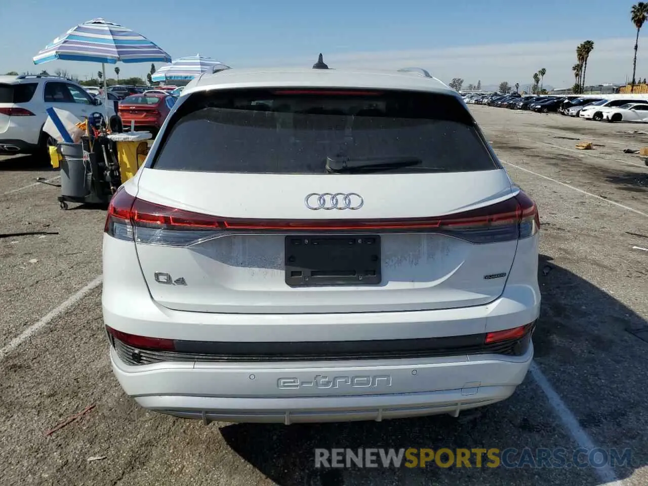 6 fotografías del automóvil dañado WA1L2BFZ0PP069713 AUDI Q4 E-TRON 2023