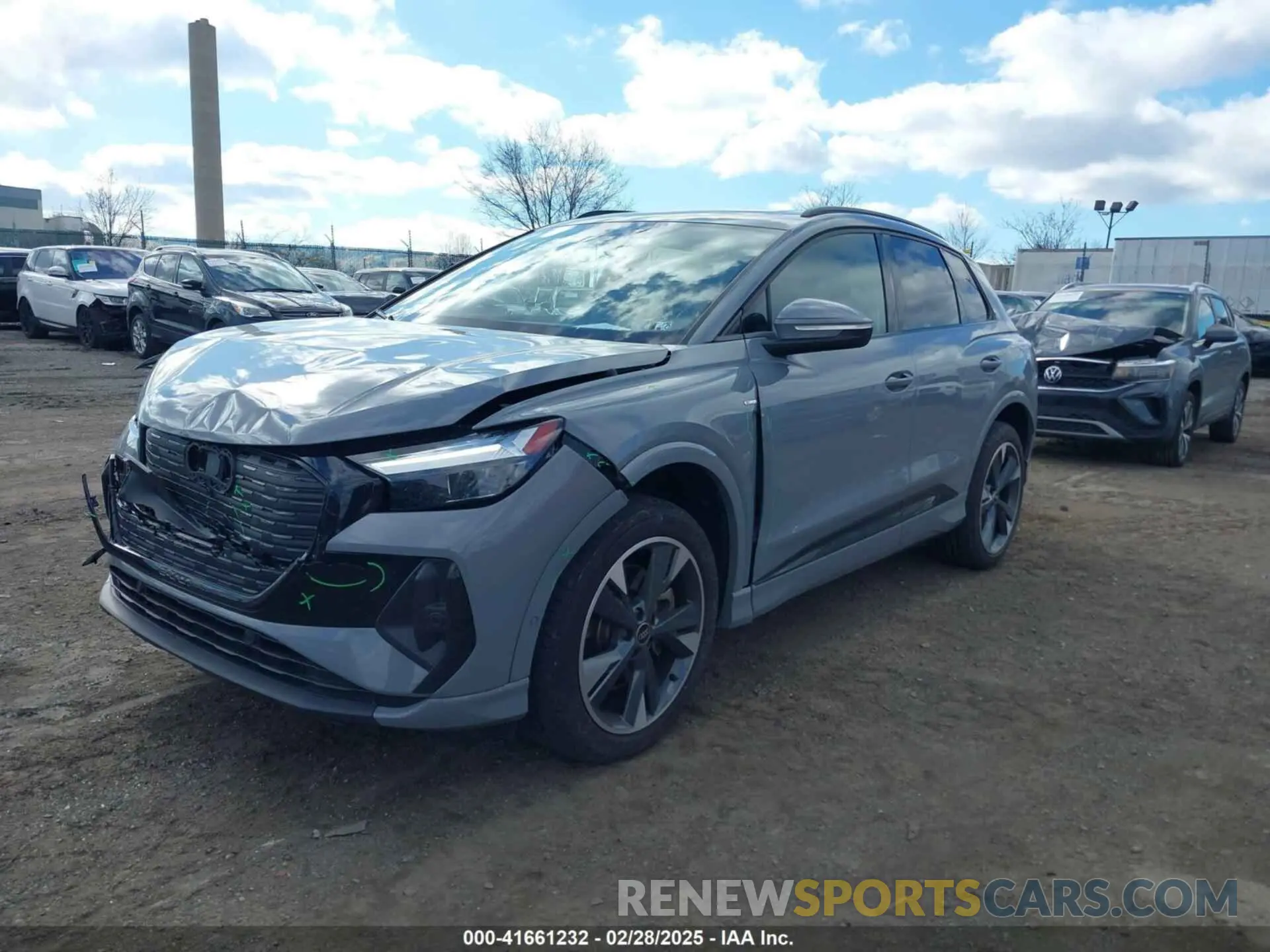 2 fotografías del automóvil dañado WA1L2BFZ1PP053892 AUDI Q4 E-TRON 2023