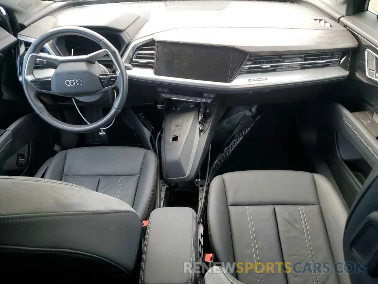 8 fotografías del automóvil dañado WA1L2BFZ4PP000572 AUDI Q4 E-TRON 2023