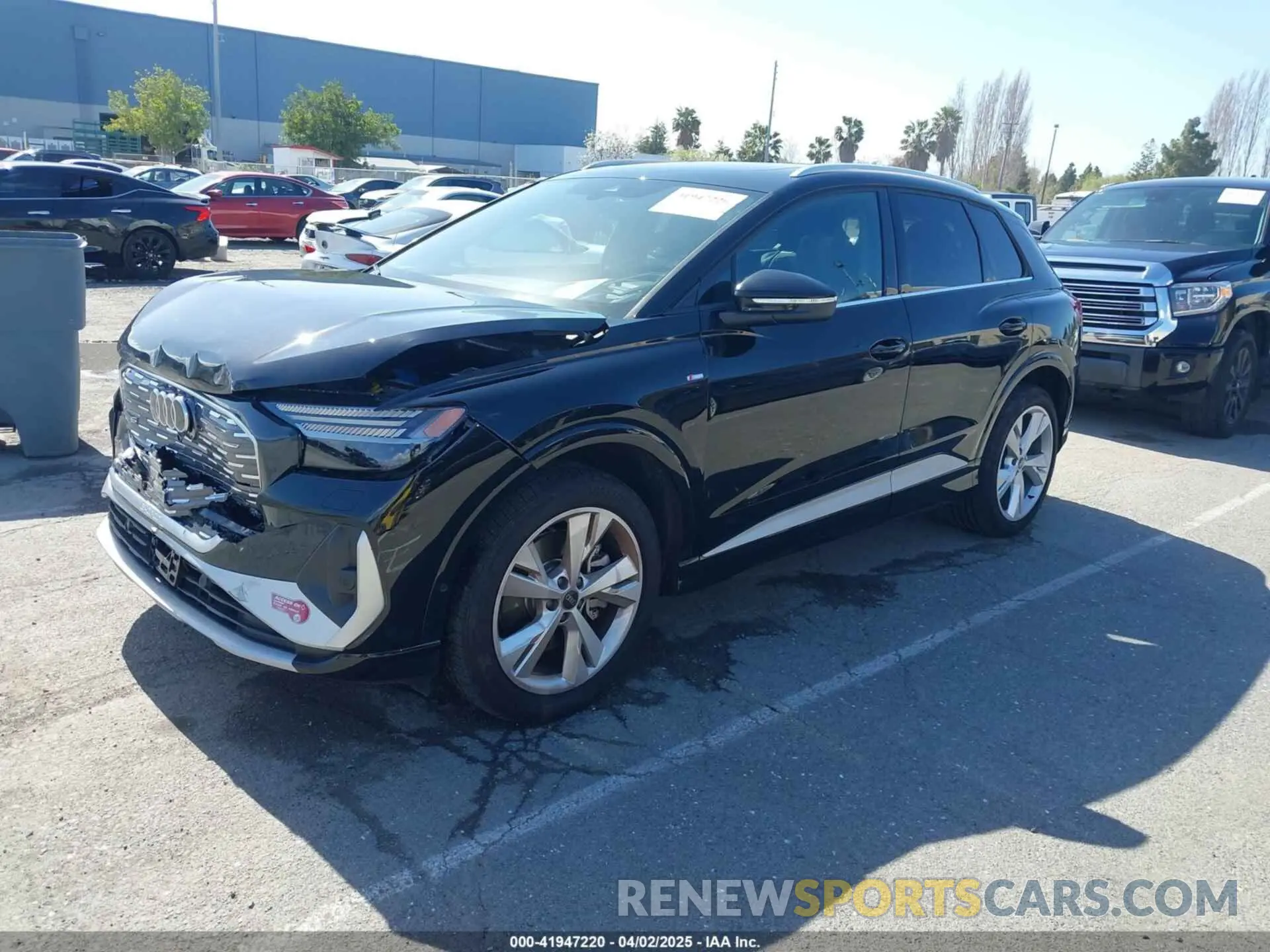 2 fotografías del automóvil dañado WA1M2BFZ0PP072728 AUDI Q4 E-TRON 2023