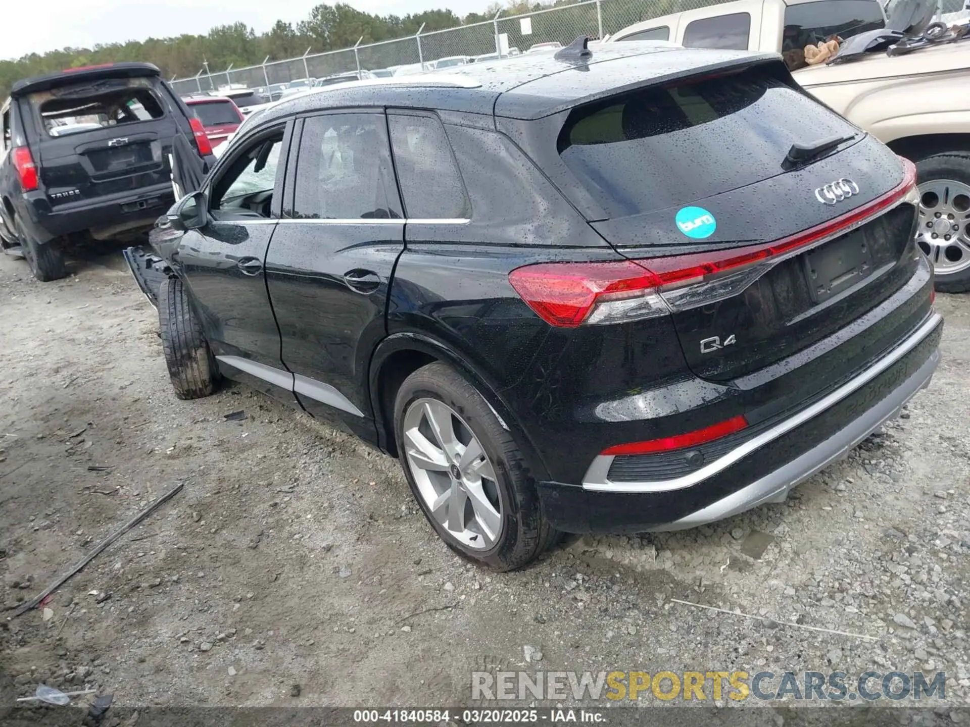 3 fotografías del automóvil dañado WA1M2BFZ7PP049284 AUDI Q4 E-TRON 2023