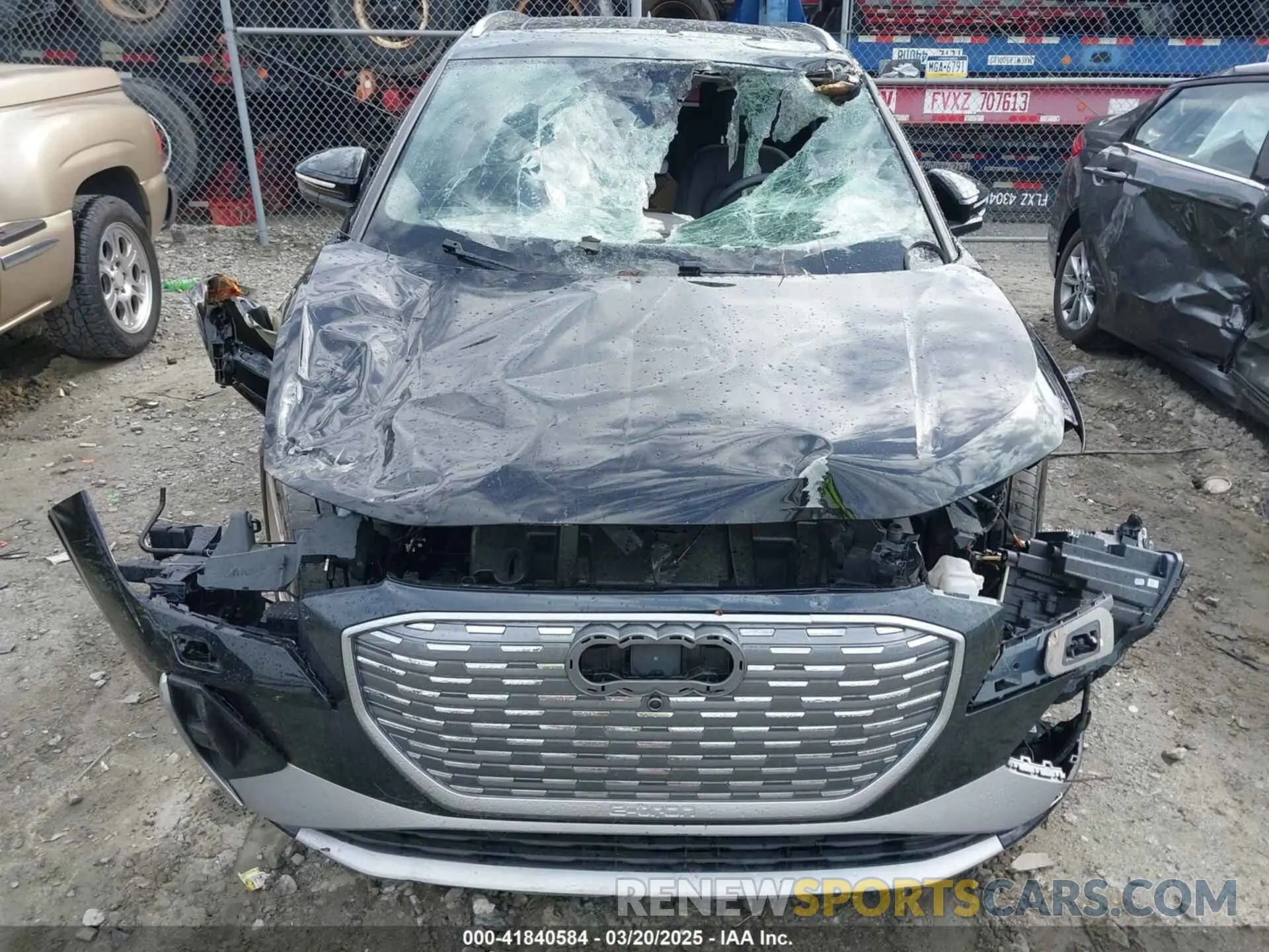 6 fotografías del automóvil dañado WA1M2BFZ7PP049284 AUDI Q4 E-TRON 2023