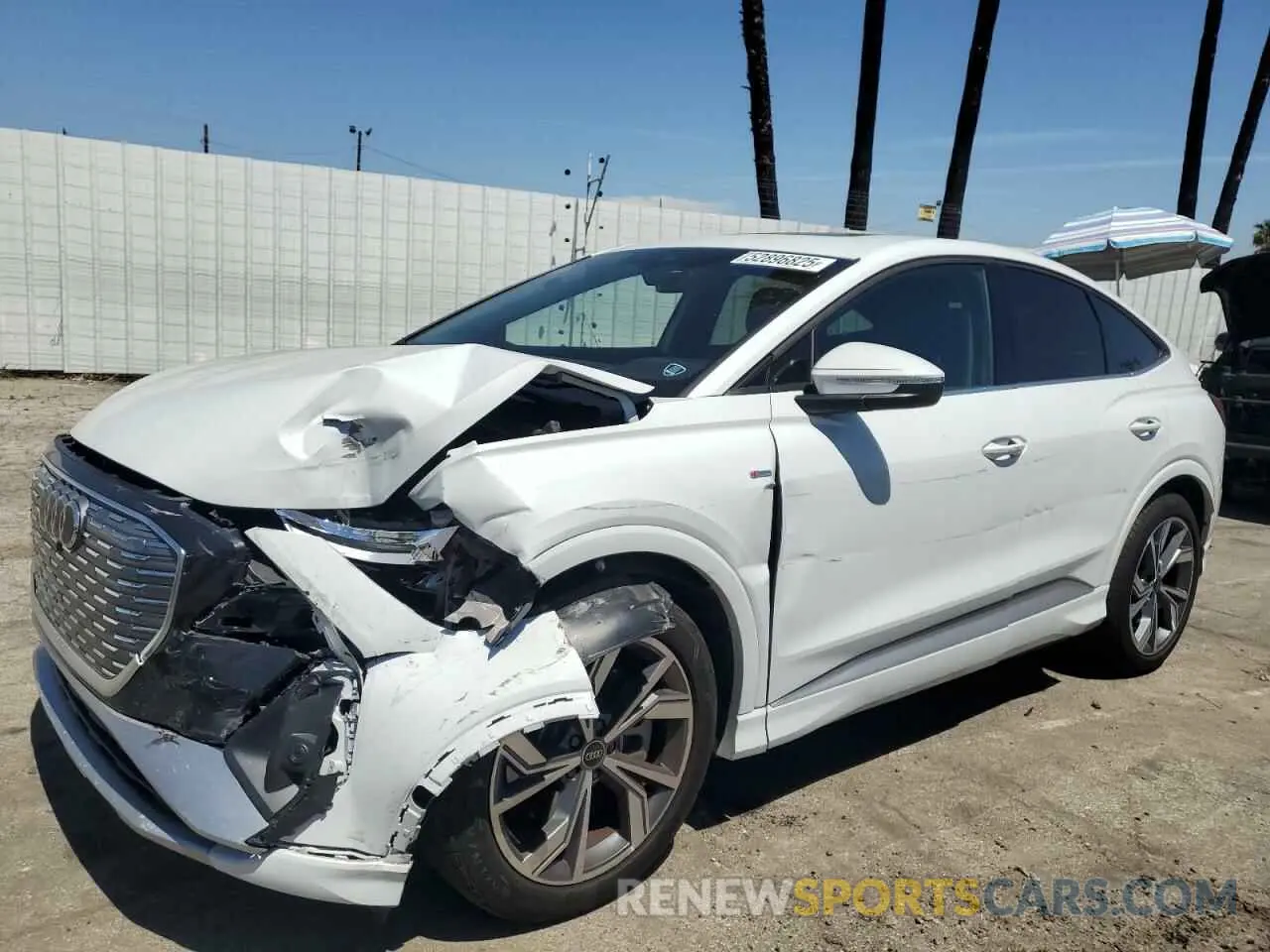 1 fotografías del automóvil dañado WA12UBFZ4RP046850 AUDI Q4 E-TRON 2024