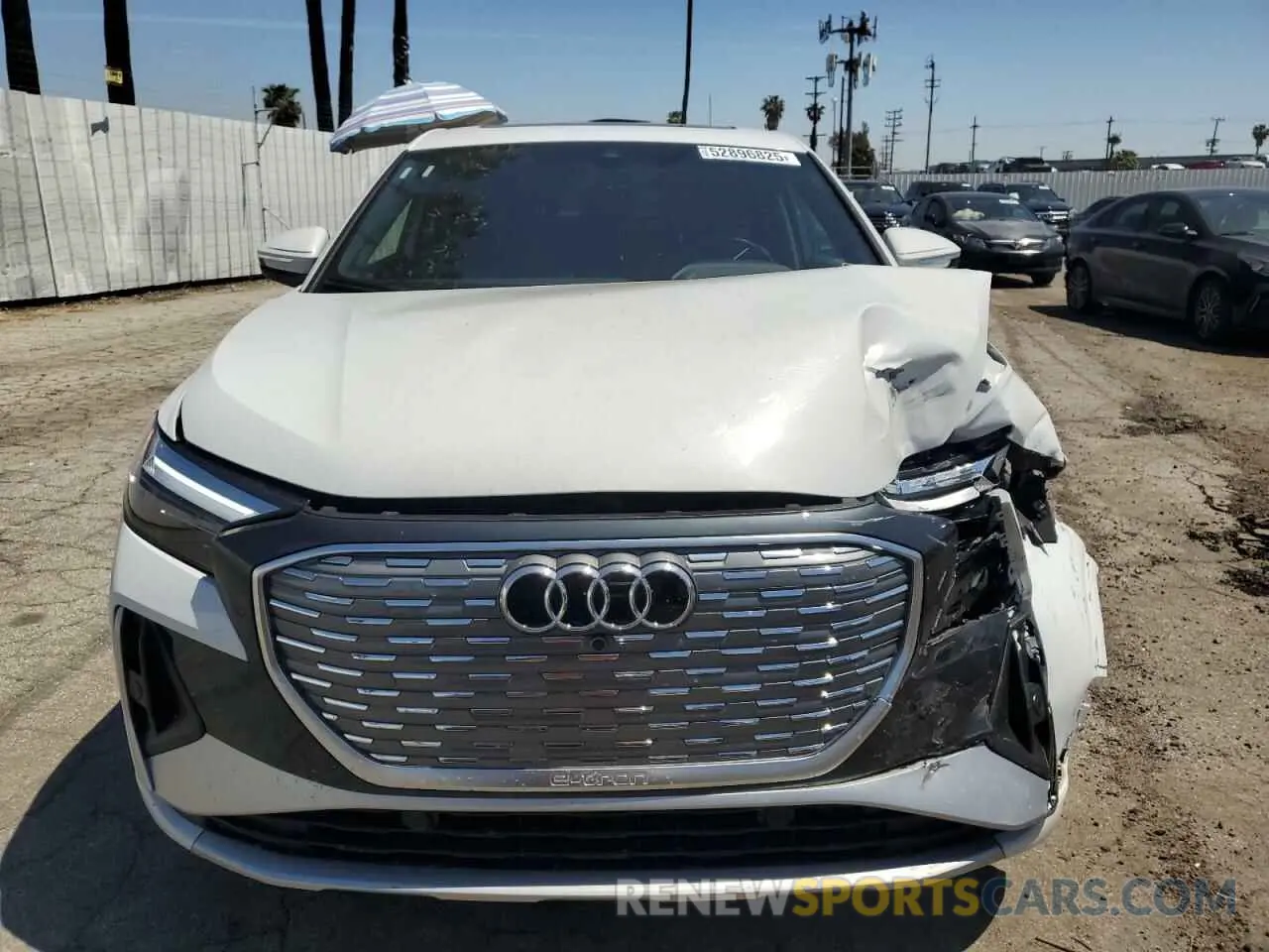 5 fotografías del automóvil dañado WA12UBFZ4RP046850 AUDI Q4 E-TRON 2024