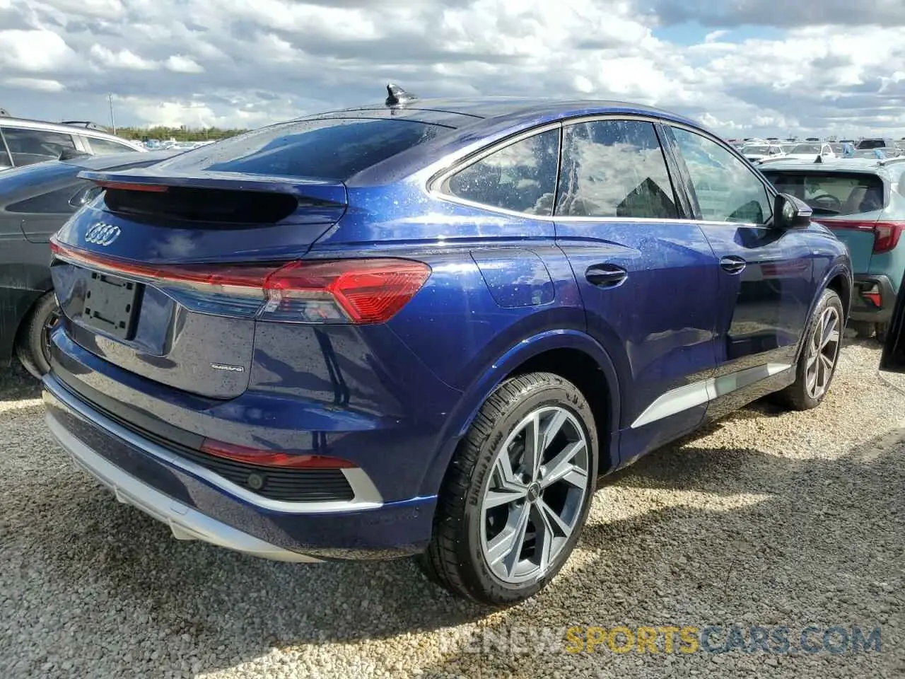 3 fotografías del automóvil dañado WA132BFZ6RP000995 AUDI Q4 E-TRON 2024