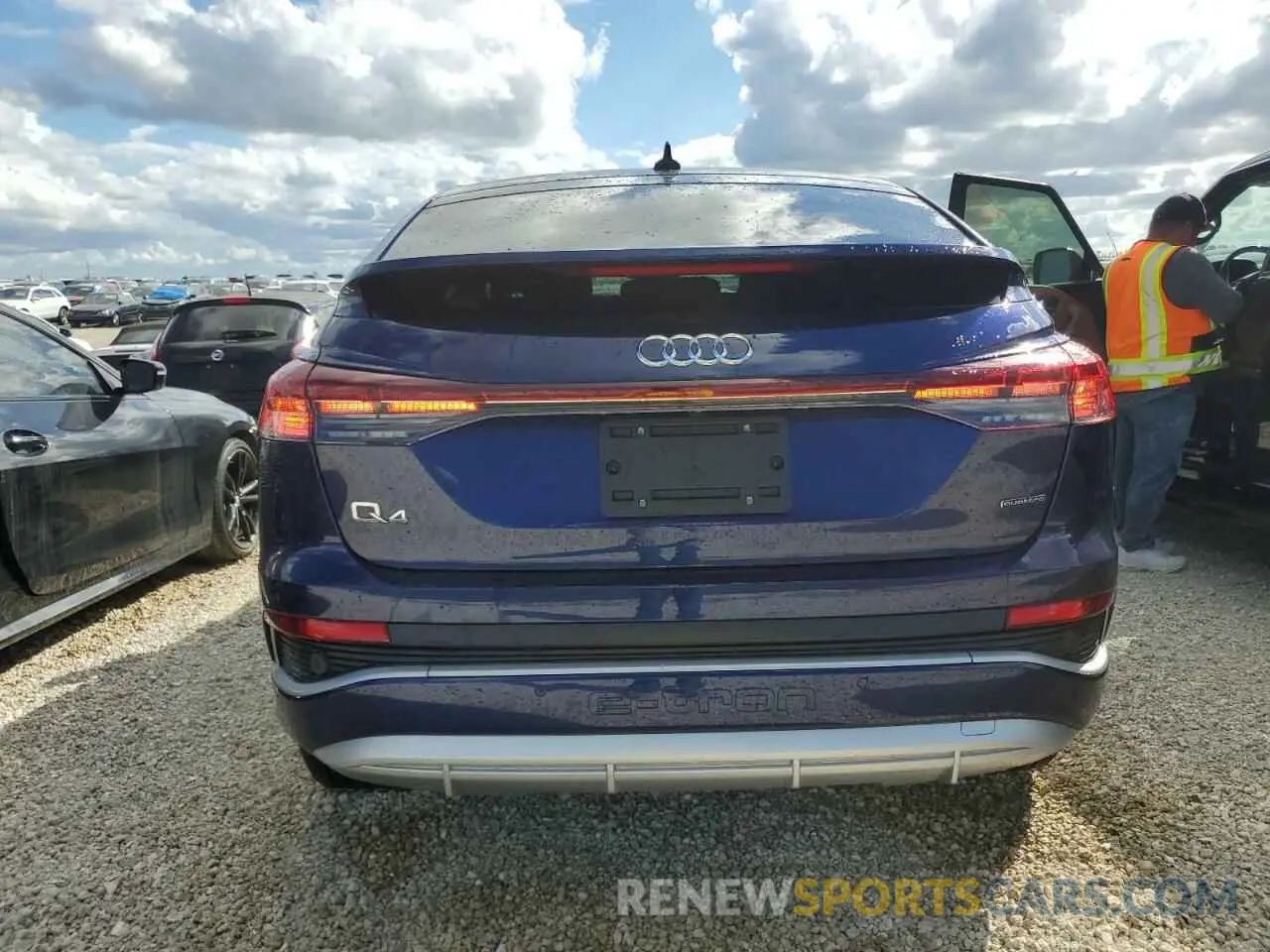 6 fotografías del automóvil dañado WA132BFZ6RP000995 AUDI Q4 E-TRON 2024
