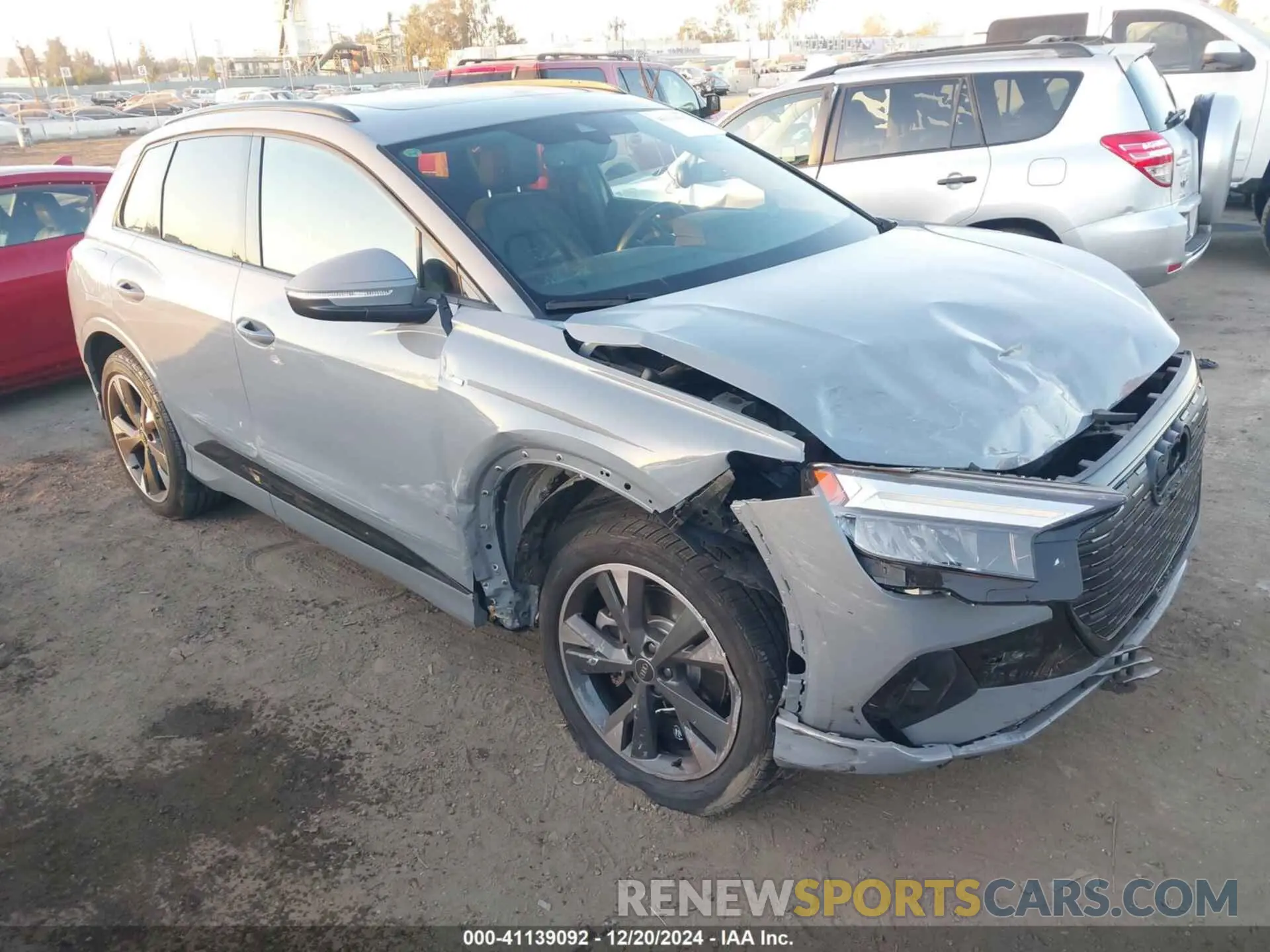 1 fotografías del automóvil dañado WA1L2BFZ7RP001802 AUDI Q4 E-TRON 2024