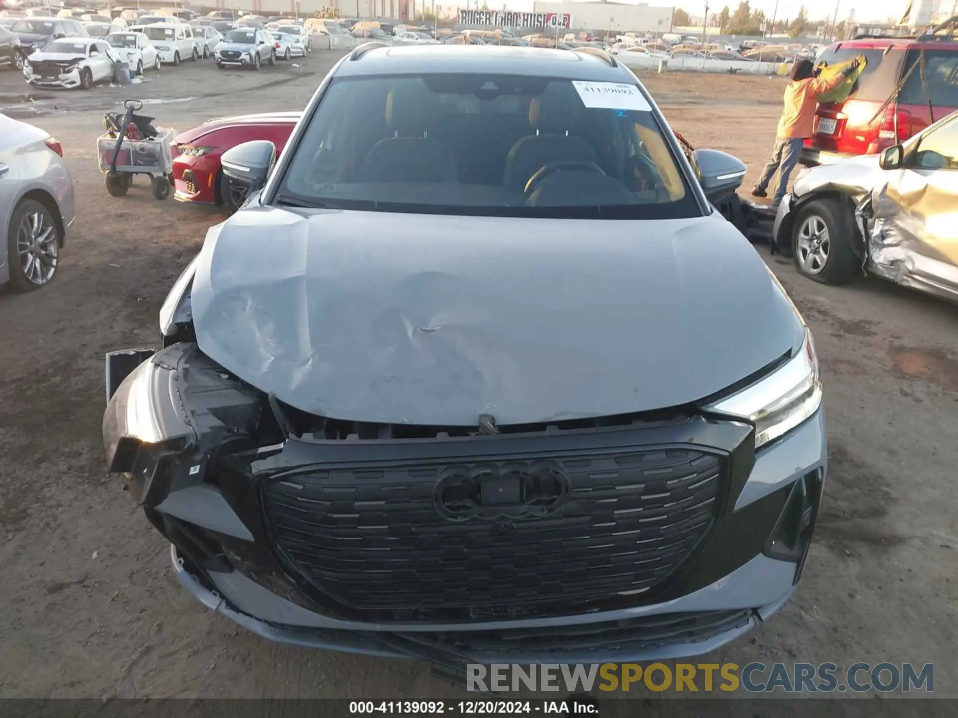 12 fotografías del automóvil dañado WA1L2BFZ7RP001802 AUDI Q4 E-TRON 2024