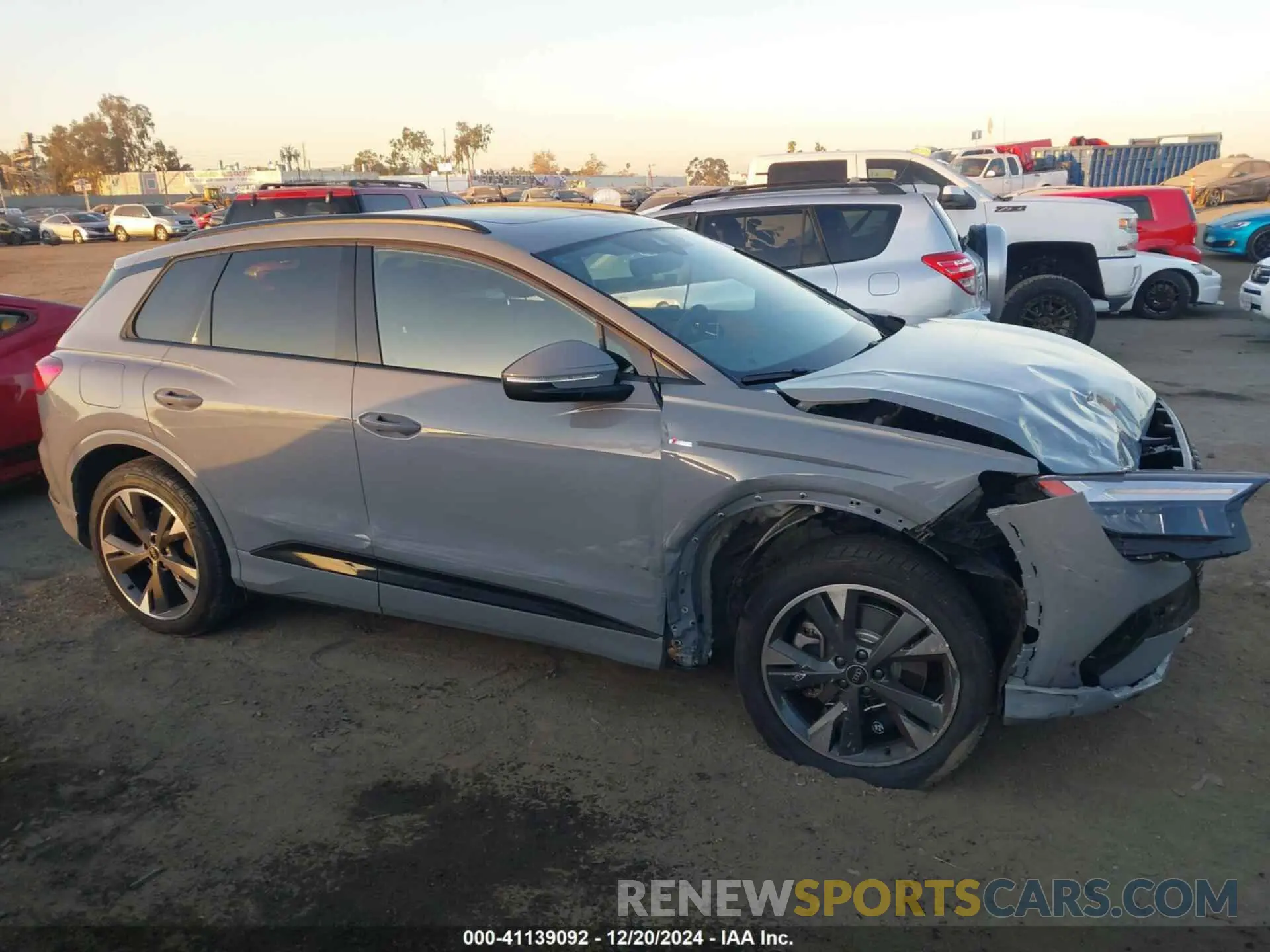 13 fotografías del automóvil dañado WA1L2BFZ7RP001802 AUDI Q4 E-TRON 2024