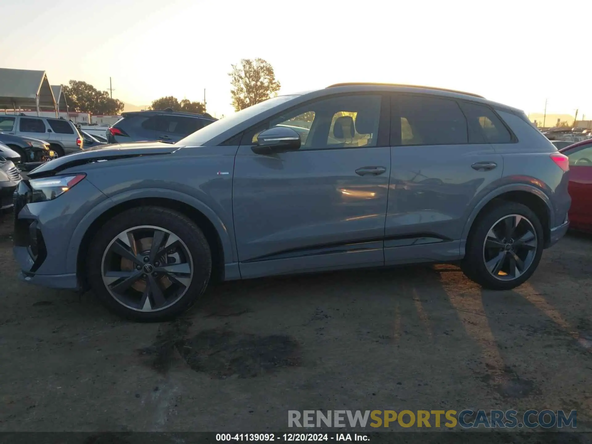 14 fotografías del automóvil dañado WA1L2BFZ7RP001802 AUDI Q4 E-TRON 2024
