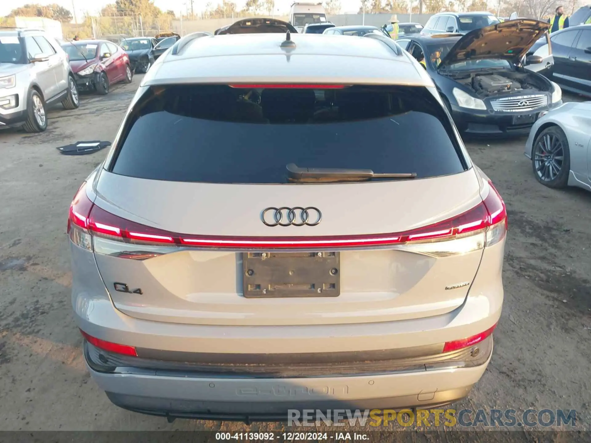16 fotografías del automóvil dañado WA1L2BFZ7RP001802 AUDI Q4 E-TRON 2024