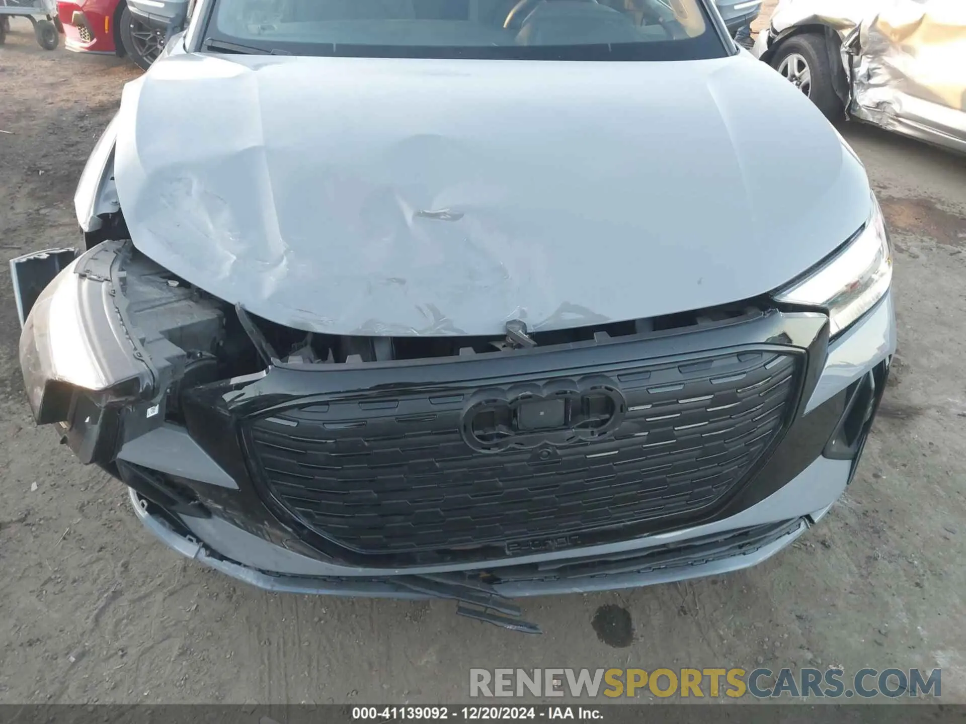 19 fotografías del automóvil dañado WA1L2BFZ7RP001802 AUDI Q4 E-TRON 2024