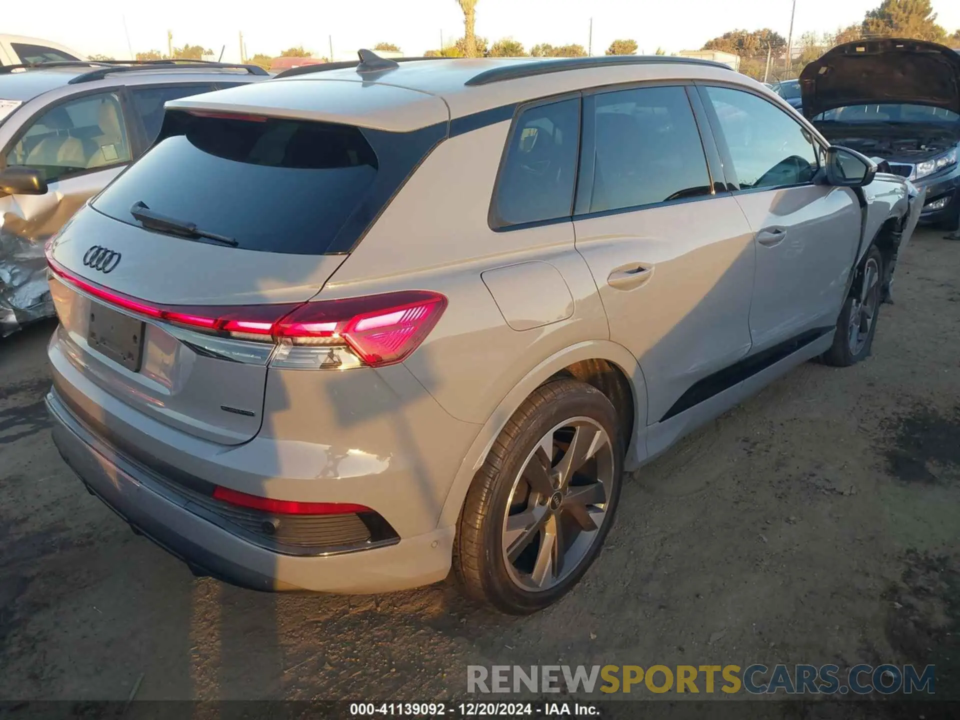 4 fotografías del automóvil dañado WA1L2BFZ7RP001802 AUDI Q4 E-TRON 2024