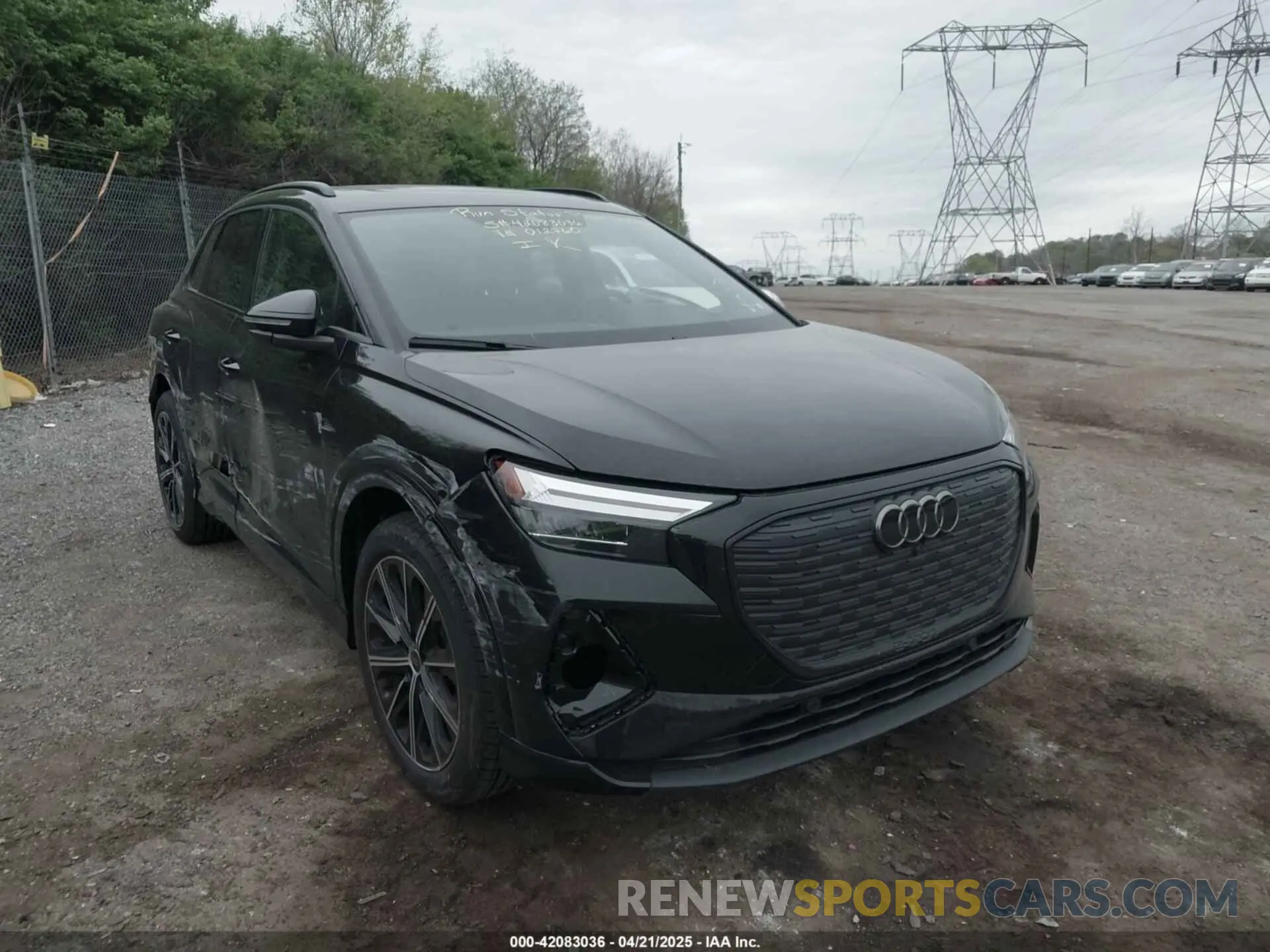 19 fotografías del automóvil dañado WA1B5BFZ5SP012760 AUDI Q4 E-TRON 2025