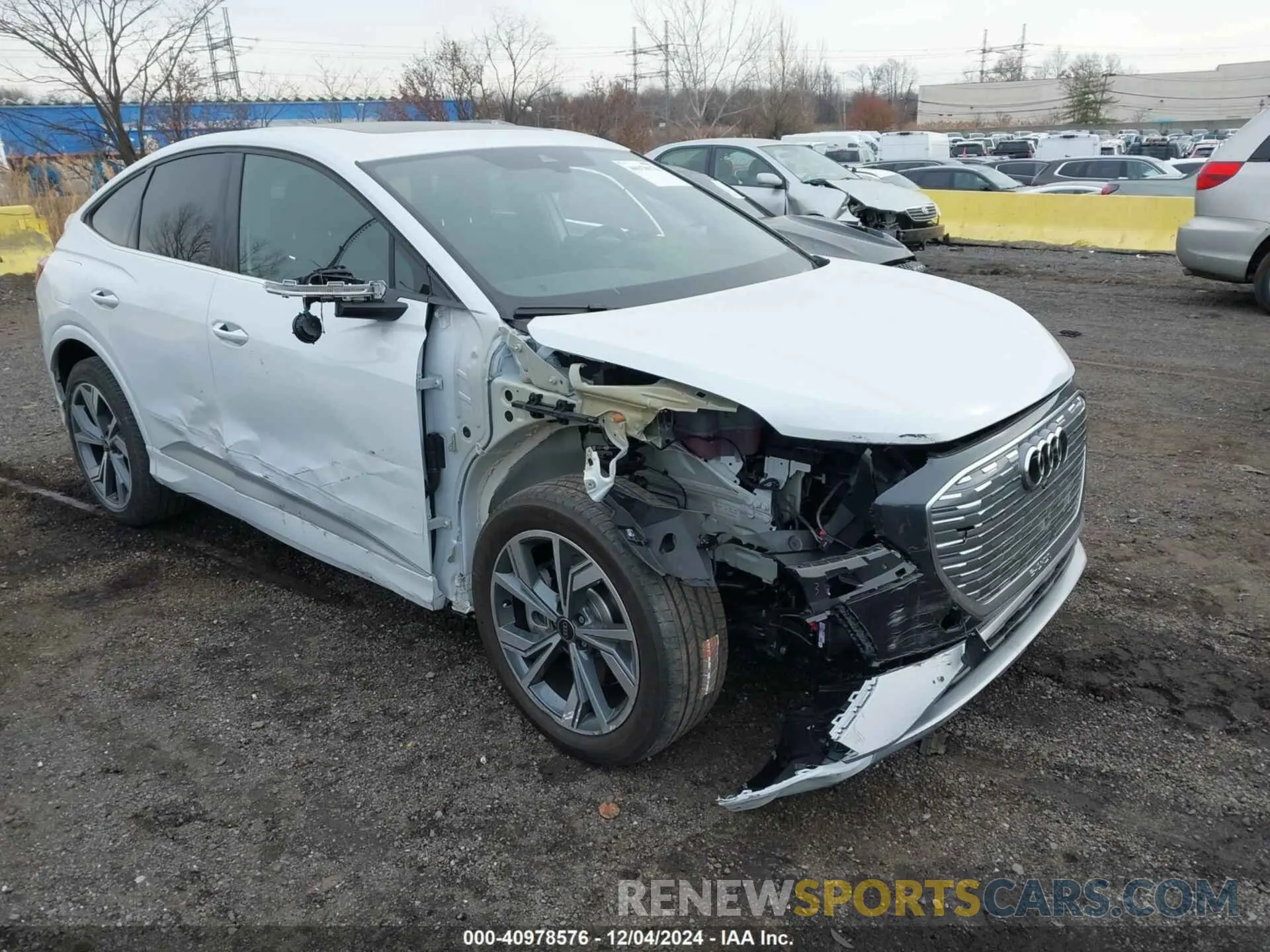 1 fotografías del automóvil dañado WA13UBFZ3RP084588 AUDI Q4 SPORTBACK E-TRON 2024