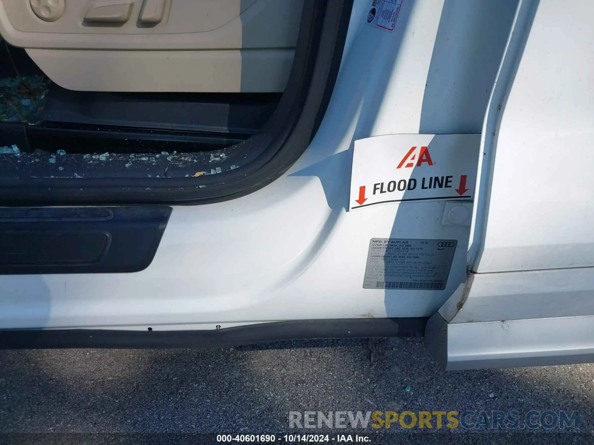 6 fotografías del automóvil dañado WA1ANAFY0K2064484 AUDI Q5 2019